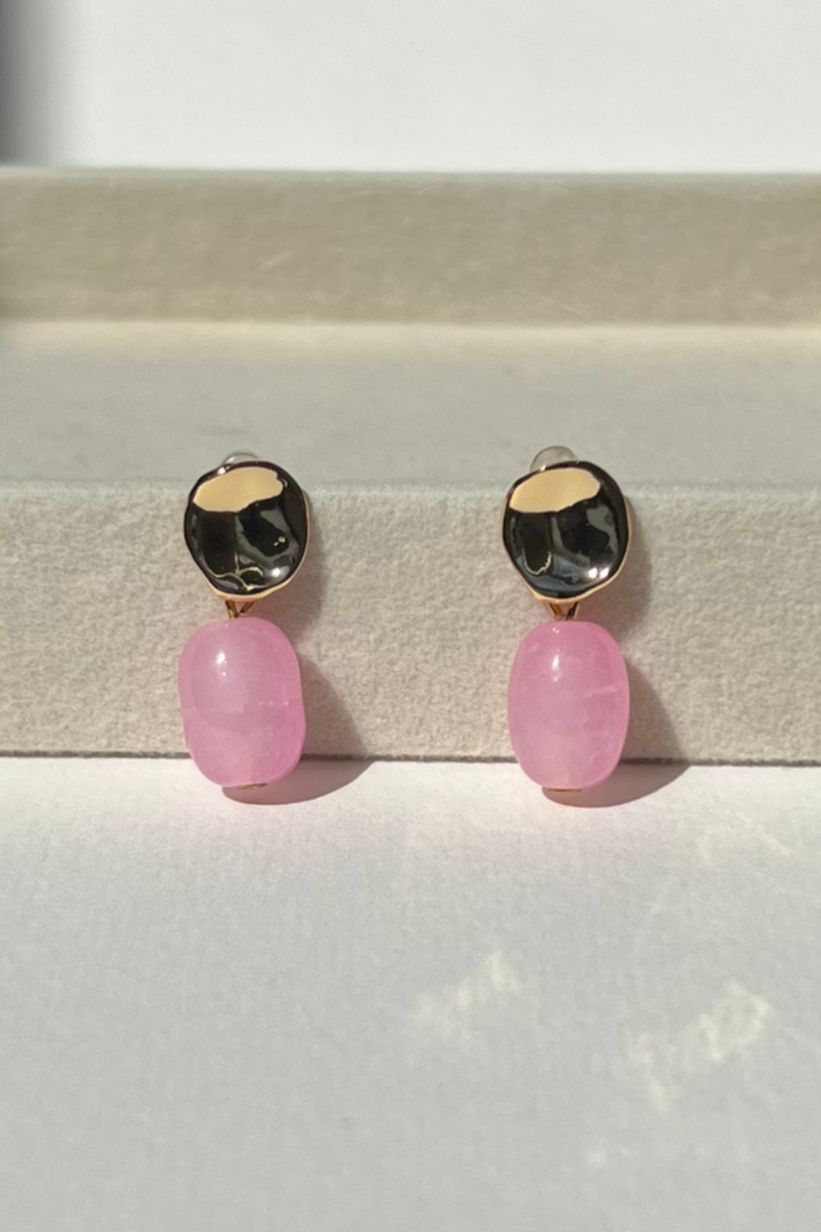 Flamingo Pink Earrings