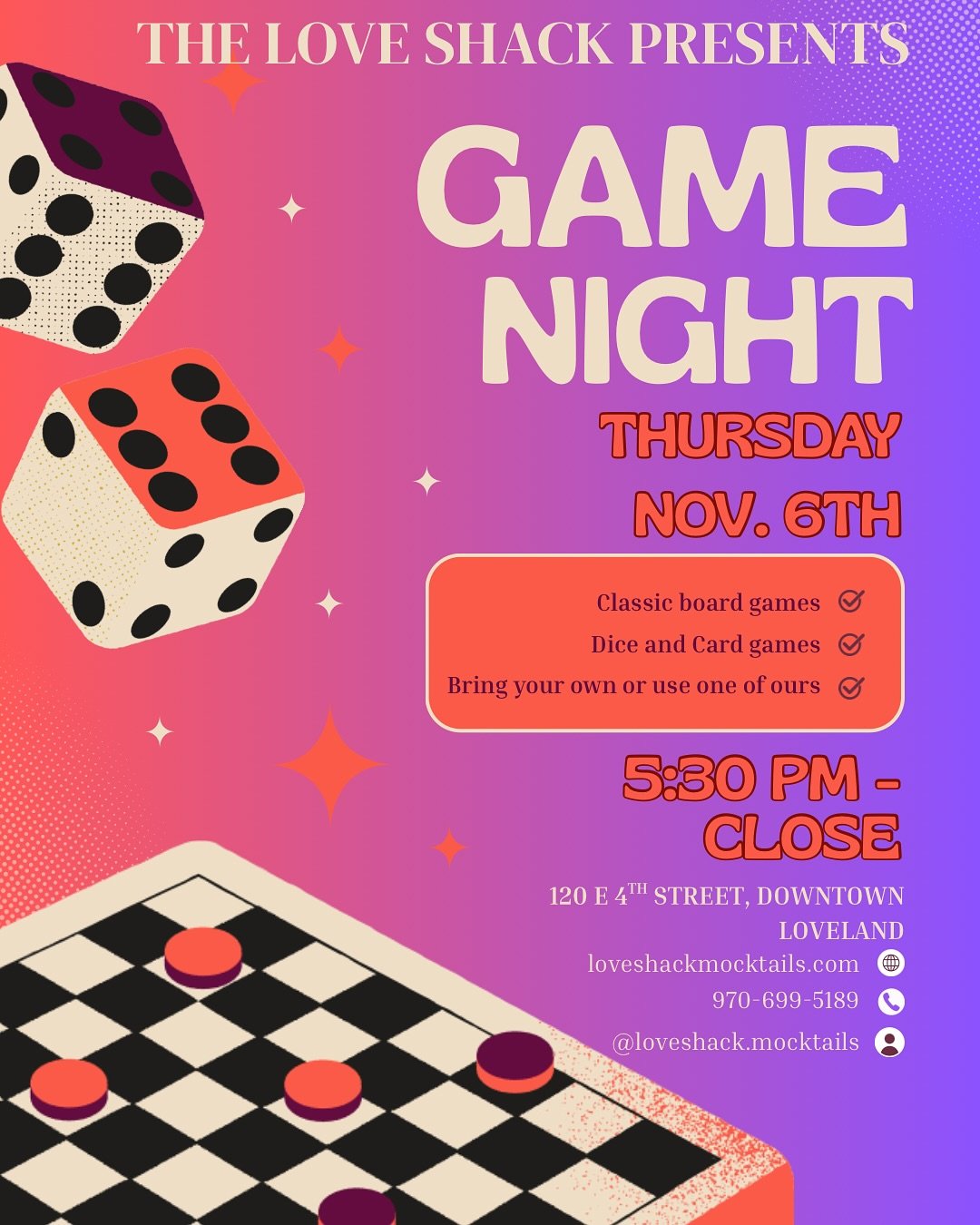 We are throwing two fun nights into the mix this week. Thursday is a game night where you can bring your own games or use one of ours! 🃏🎲♟️Saturday we are back to singing our hearts out for another fun karaoke night! 🎤🎶🎵 Both events are 18+ and 