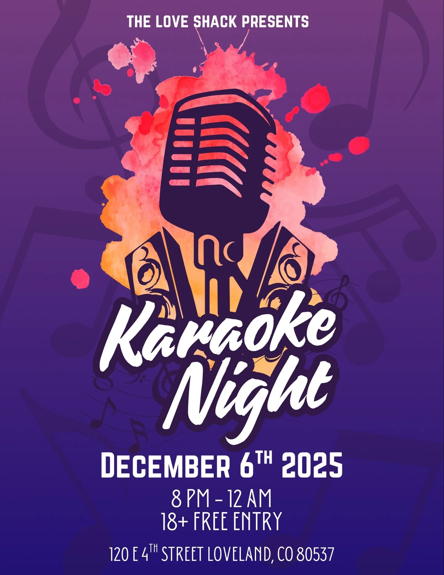 Join us tomorrow Saturday, December 6th for another fun night of karaoke! Singing starts at 8 pm and goes until close!

#karaoke #soberbar #loveland #downtownloveland #loveshack #sobercommunity #thingstodo