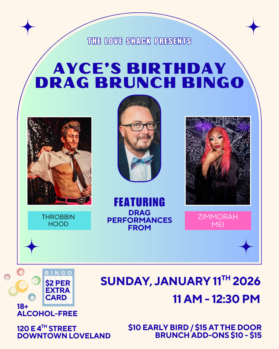 Ayce's Birthday Drag Brunch Bingo