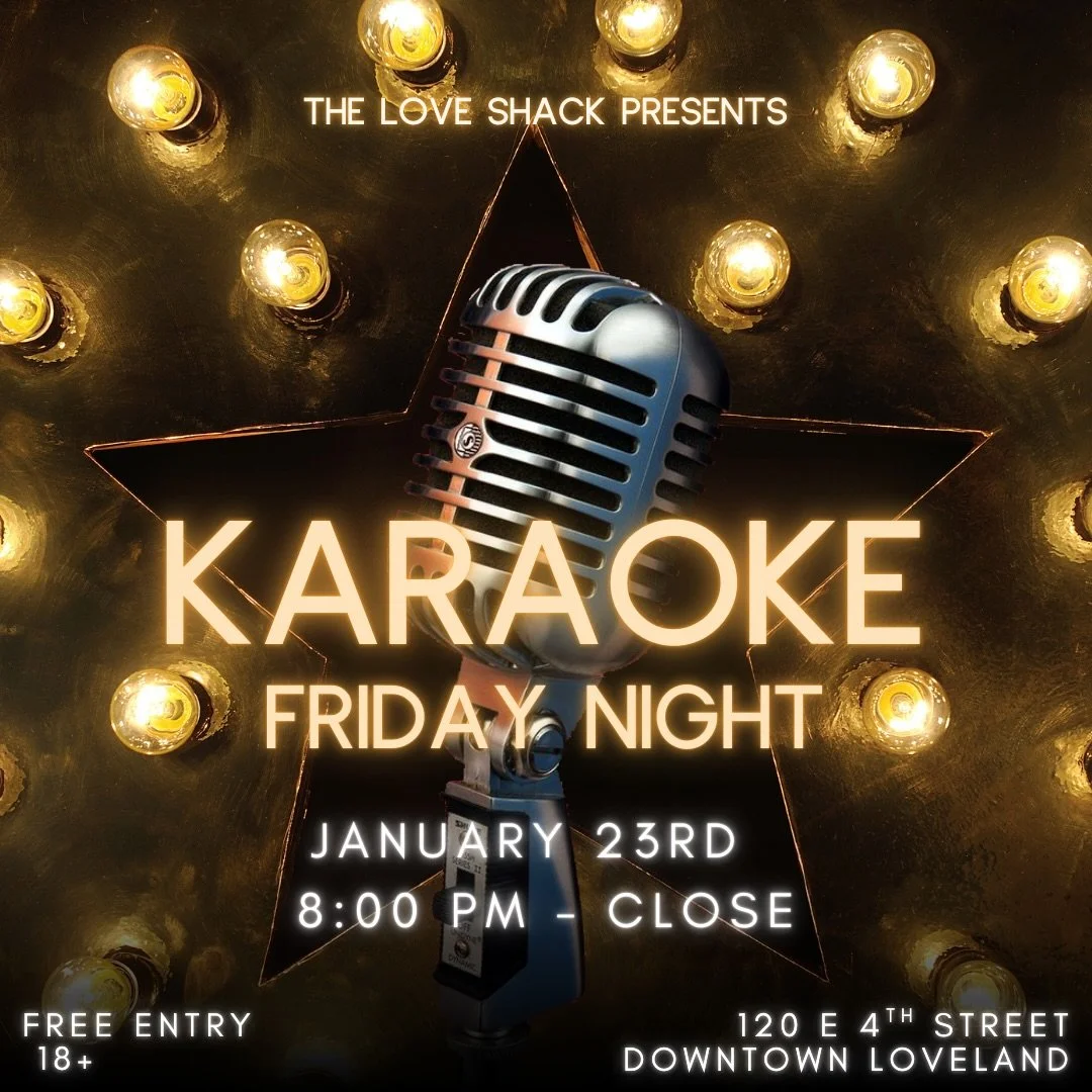 We know you want it! We are back for another fun Friday Karaoke night! Mics are on at 8 pm, free entry and 18+!

#karaoke #soberkaraoke #soberfun #sobercommunity #thingstodo #downtownloveland #loveland #karaokenight #fridaynight