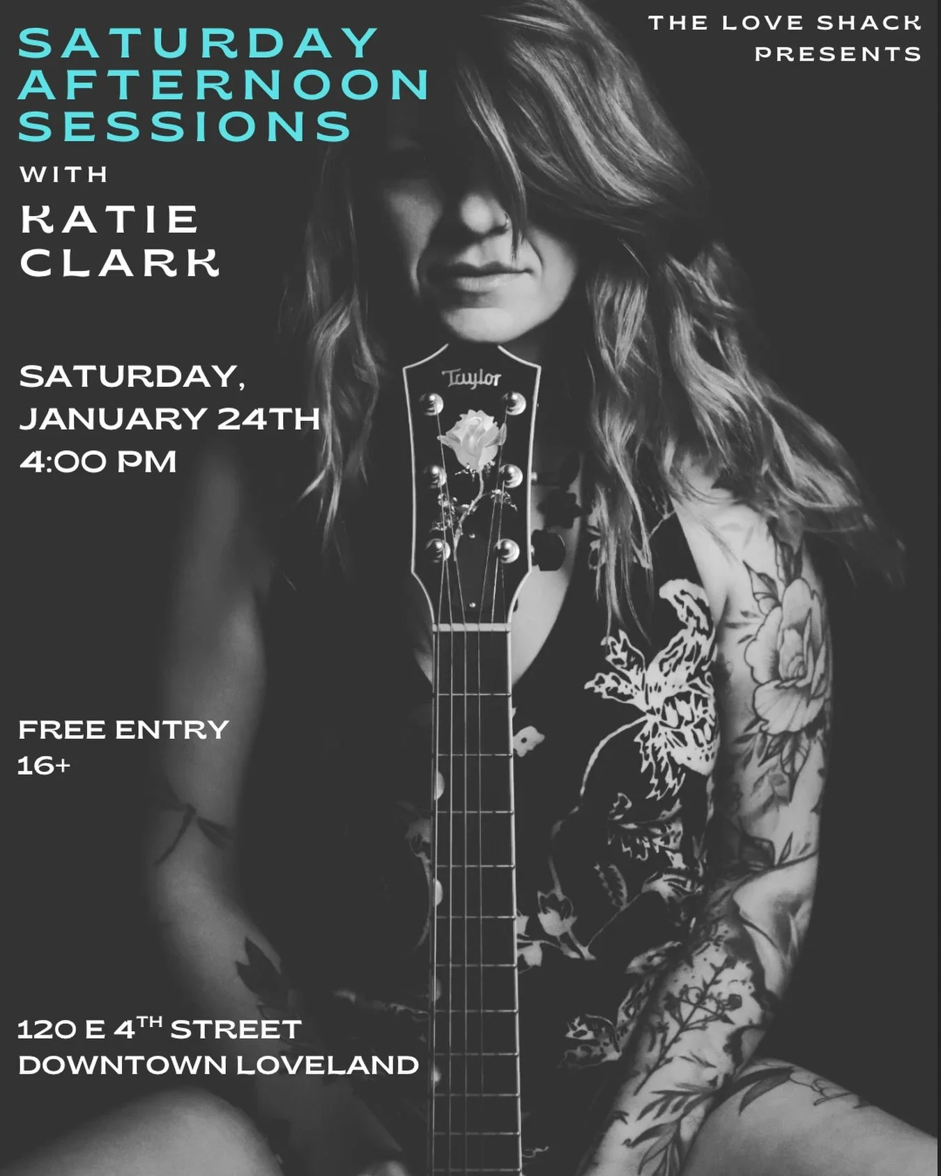 Join us for a new live music event: Saturday Afternoon Sessions! First up we have our very own in-house musician on staff- @madebykatieklark ! She will be singing and playing guitar starting at 4 pm. Free entry, 16+ 
#livemusic #sobercommunity #sober