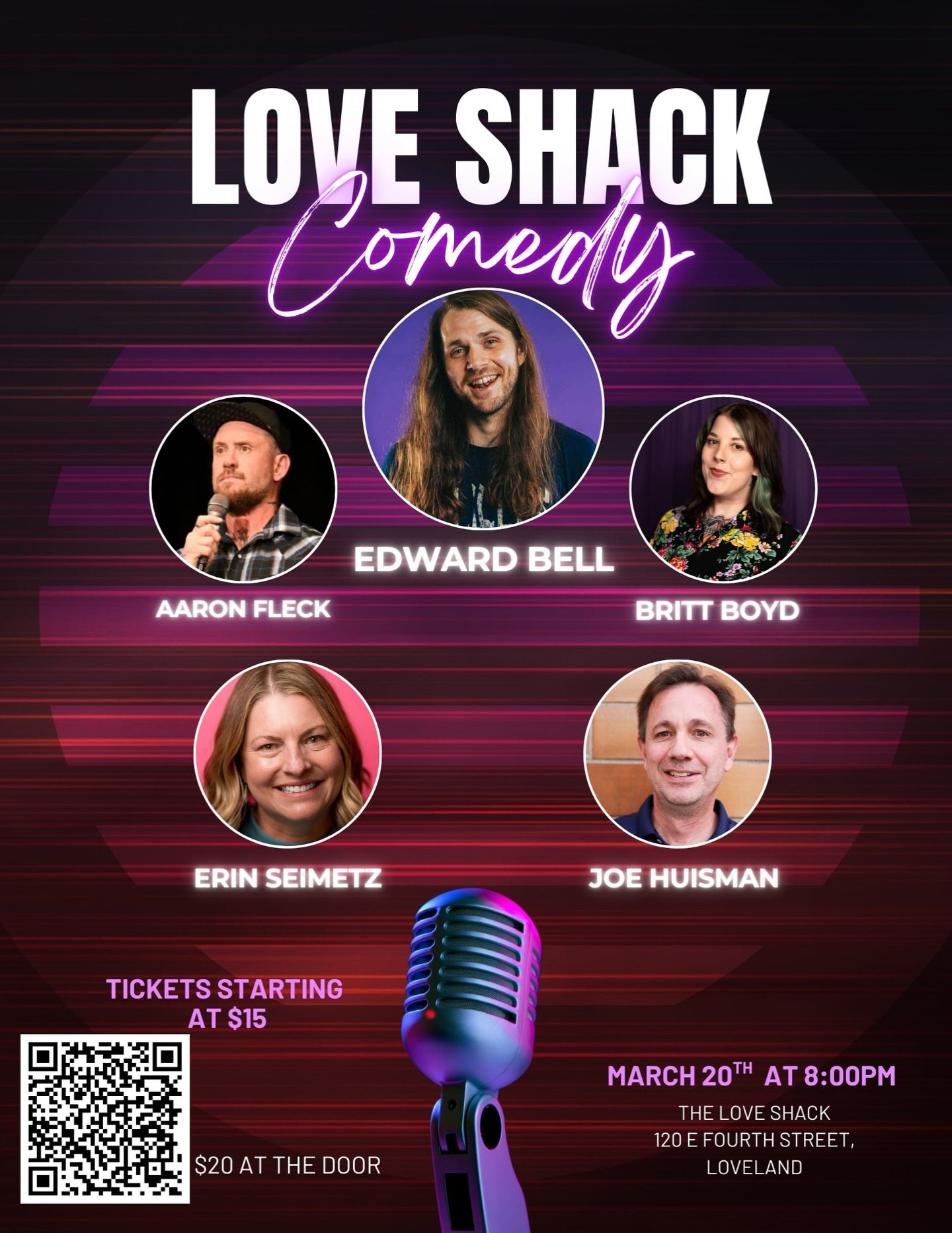 Get ready for a night of real laughs, sharp stand-up, and zero hangover. Love Shack Comedy brings a killer lineup of comics:
Erin Seimetz
Aaron Fleck
Britt Boyd

Headliner: Edward Bell - Edward Bell is a nationally touring stand up comedian originall