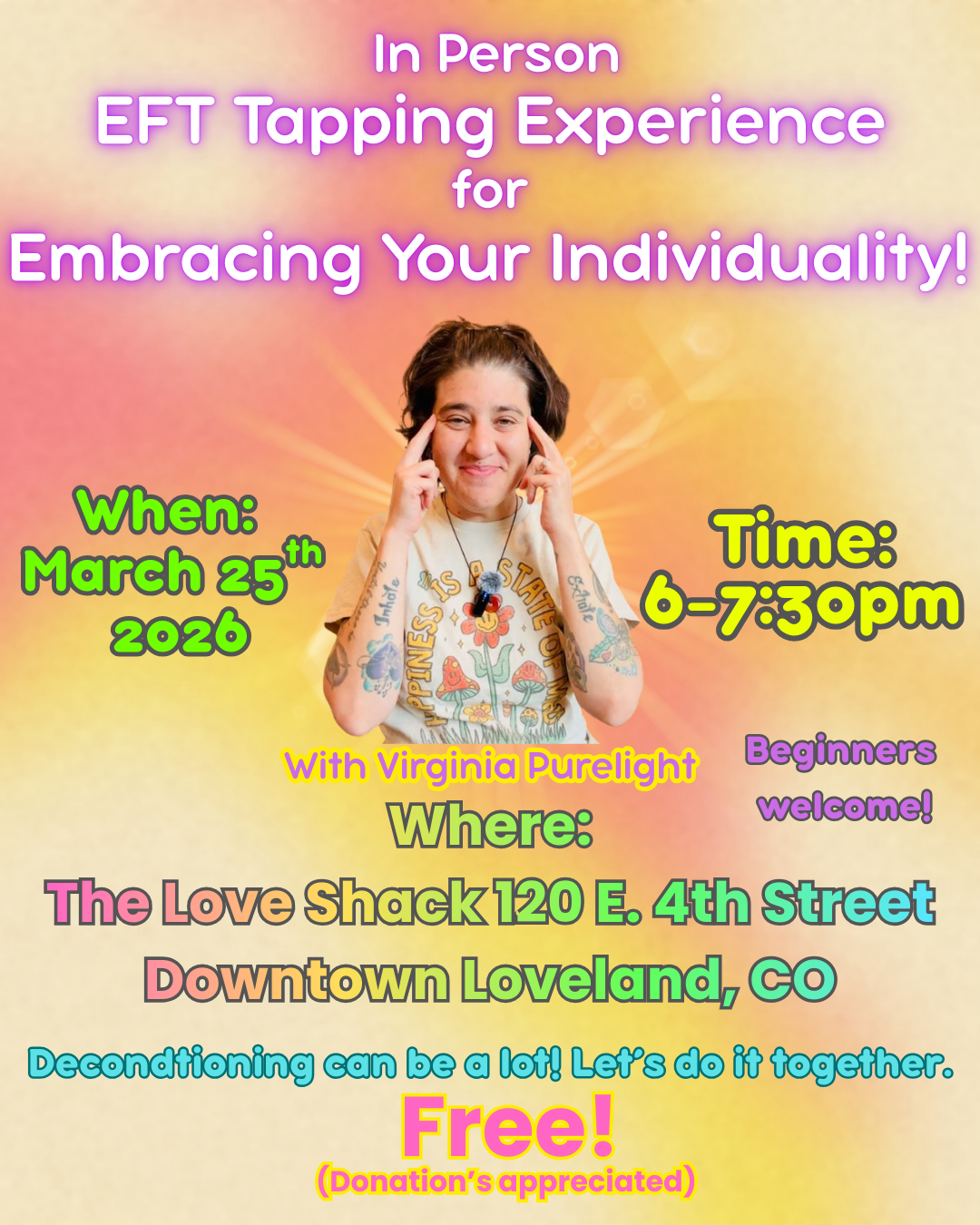 EFT Tapping Experience with Virginia Purelight