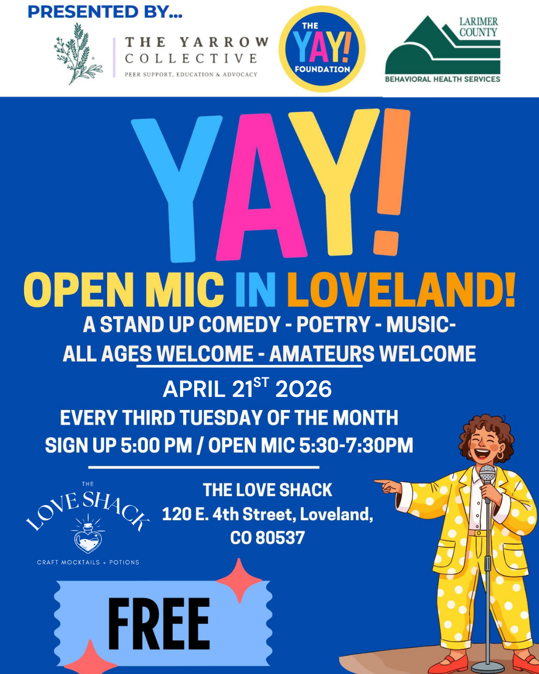 Yay Foundation All-Ages Open Mic