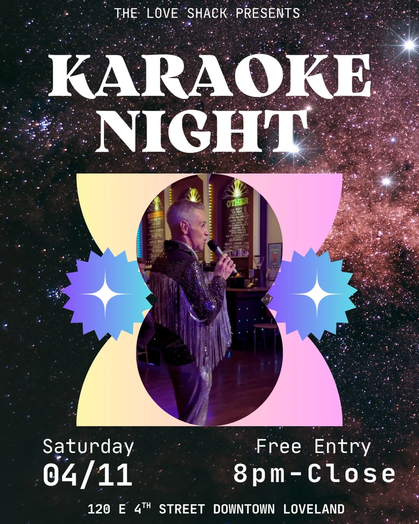 We are back for another night of Karaoke! Come sing your heart out from 8:00 pm to close! Free entry and 18+ unless accompanied by an adult. 

#karaokenight #karaoke #downtownloveland #loveshack #datenight