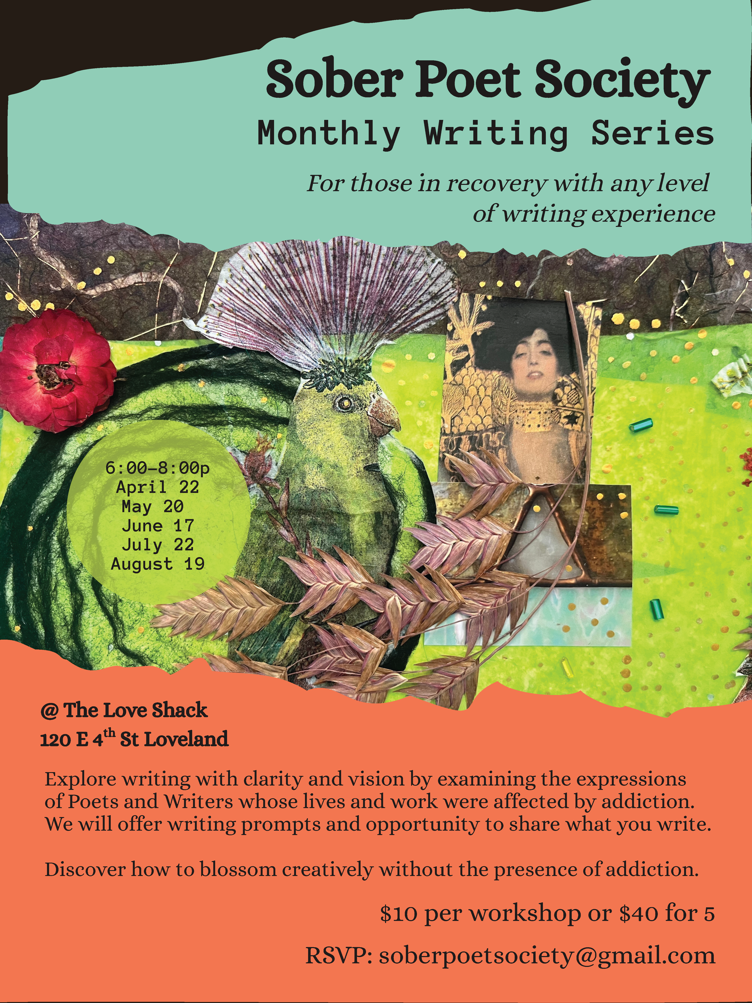 Sober Poet Society: Monthly Writing Series