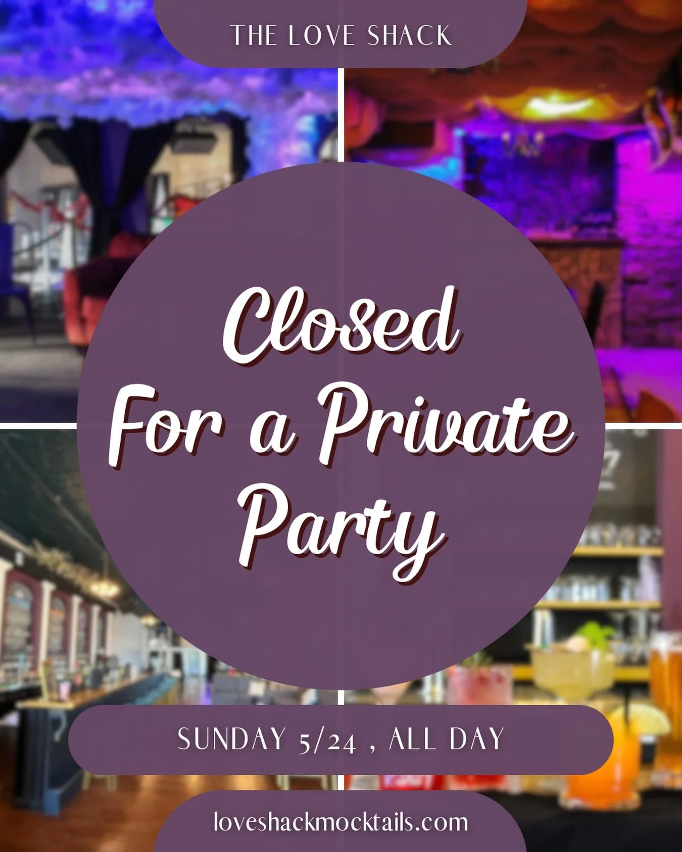 This Sunday, May 24th, we will be closed ALL DAY for back to back private Graduation Parties! Congrats to the Class of 2026 ! We will reopen on Monday, May 25th, for Memorial Day for normal business hours. 
Book your party or event with us by visitin