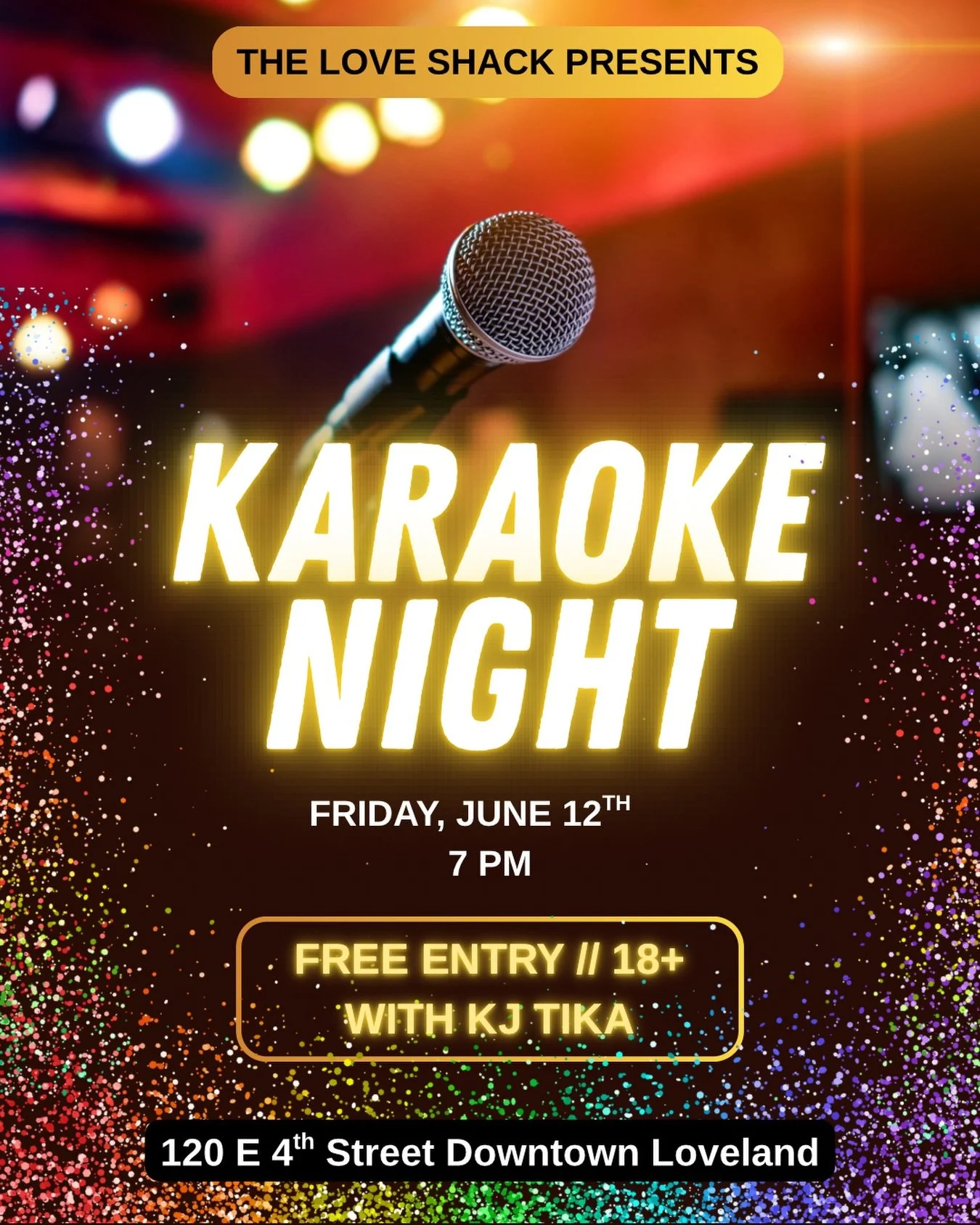 Back to back weekends of the best Karaoke in town! Grab some friends or come solo to sing your heart out from 8pm to close. Free entry and 18+ unless accompanied by an adult!

#karaokenight #downtownloveland #karaoke #thingstodo 
#alcoholfree