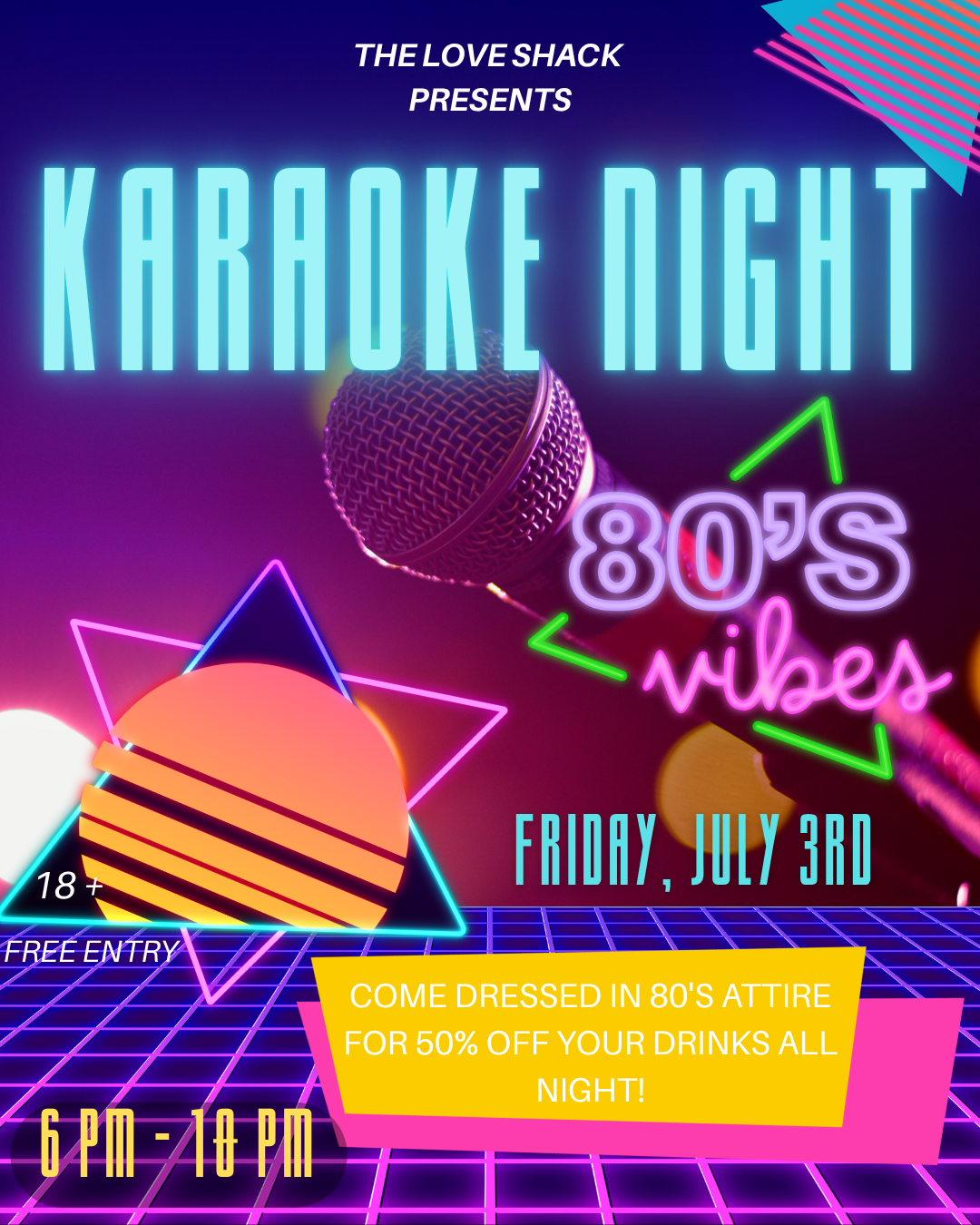 Karaoke Night - 80s theme!