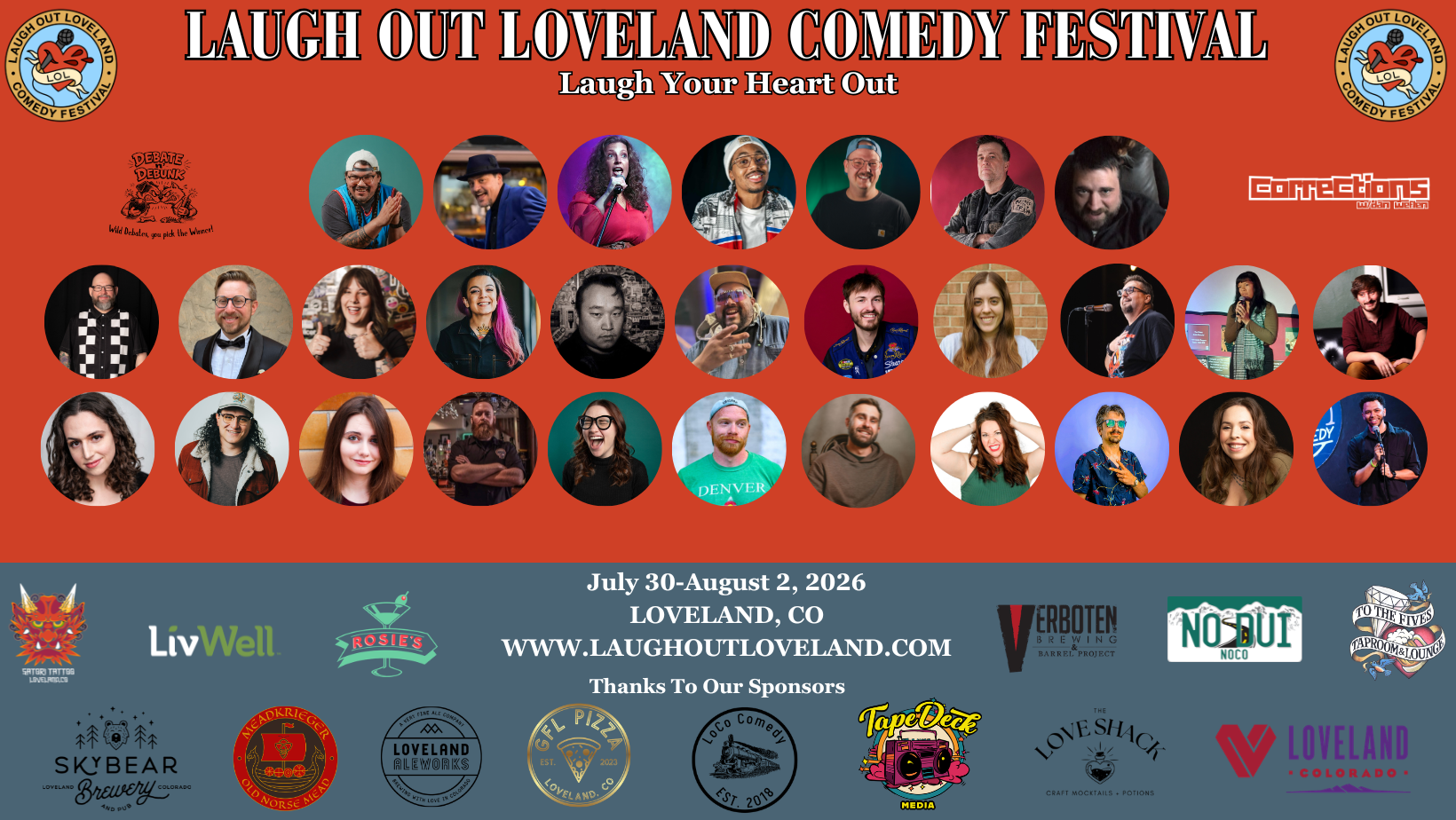 Laugh Out Loveland Comedy Festival- Debate n’ Debunk
