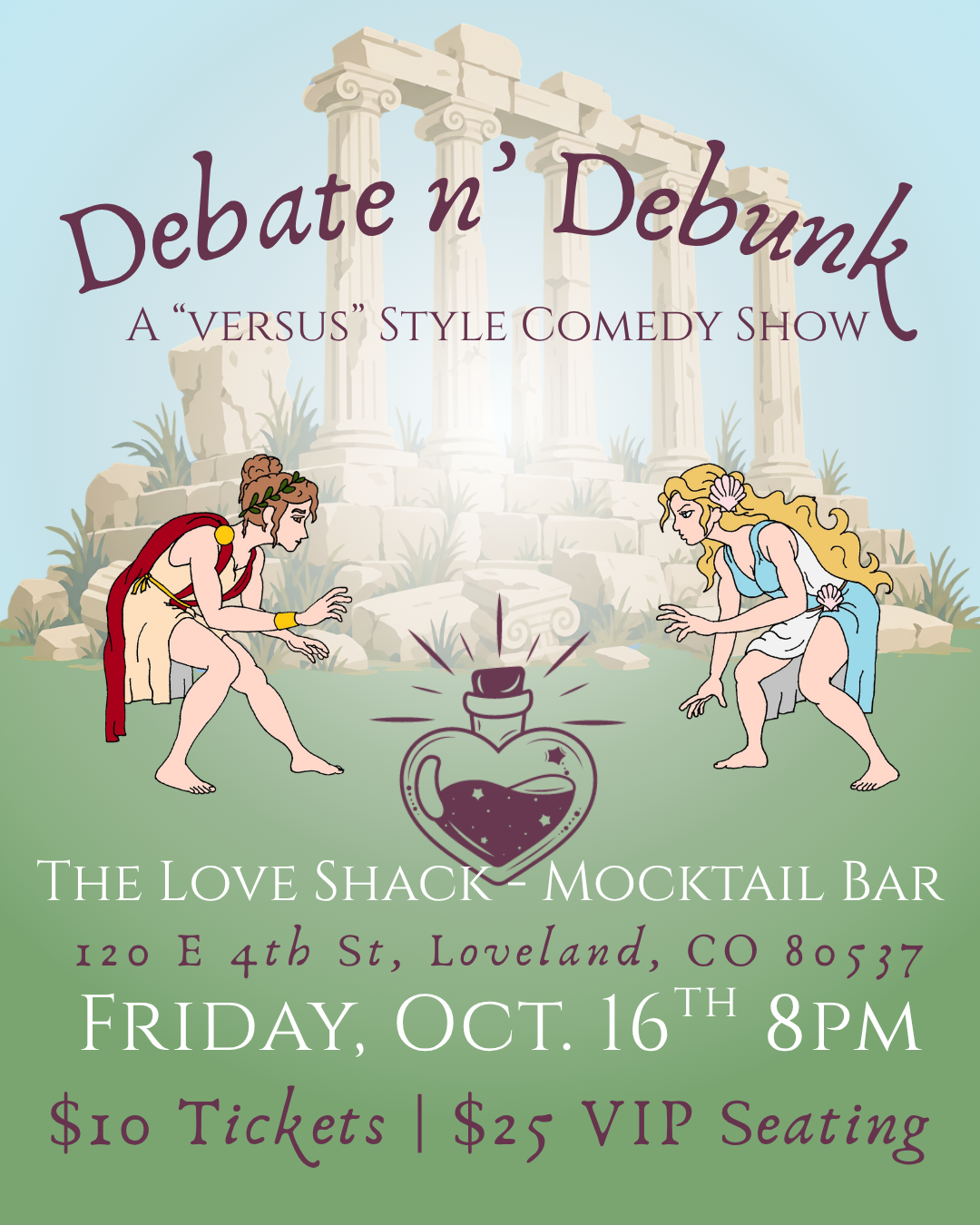 Debate n' Debunk a "versus" style comedy show