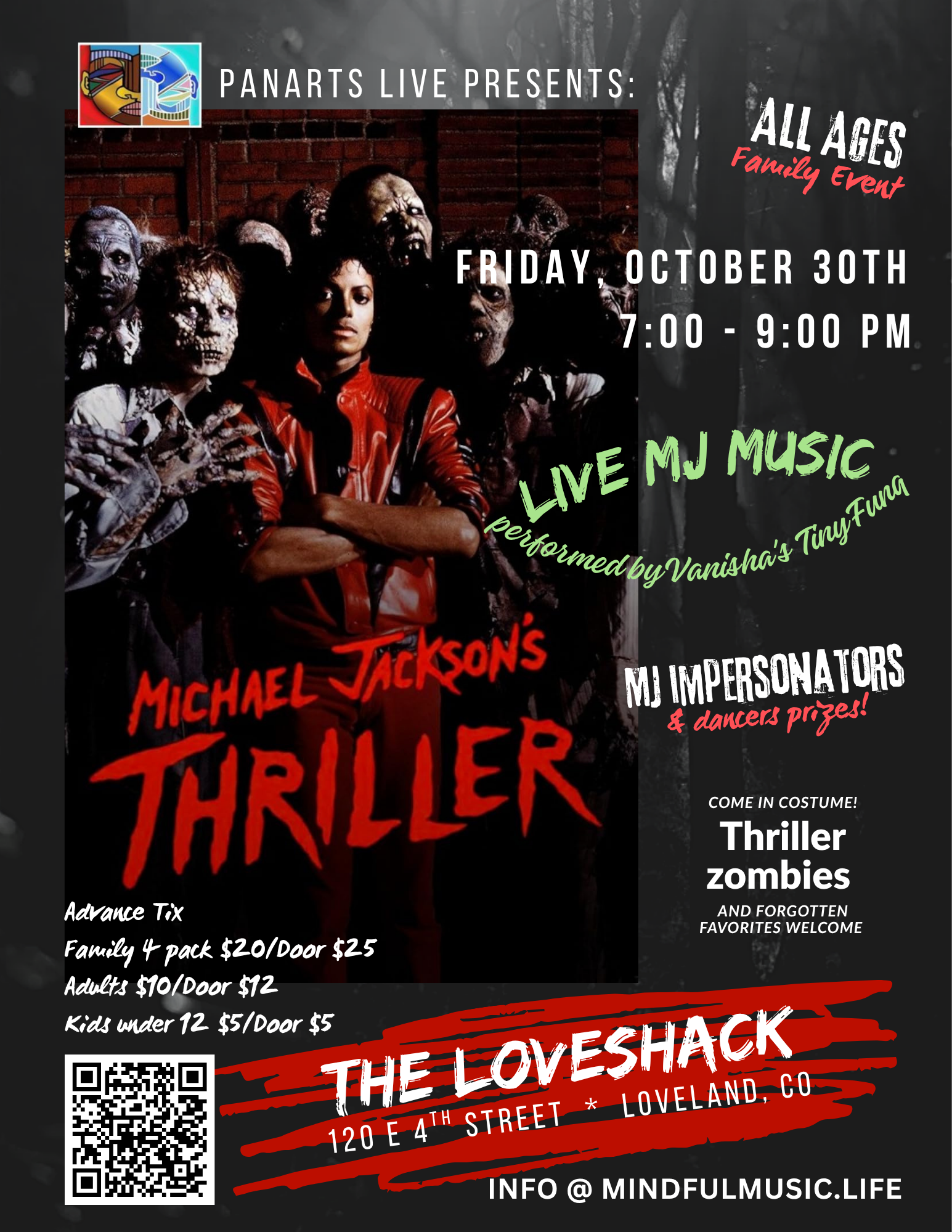 Panarts Live Presents: Michael Jackson's Thriller at The Love Shack