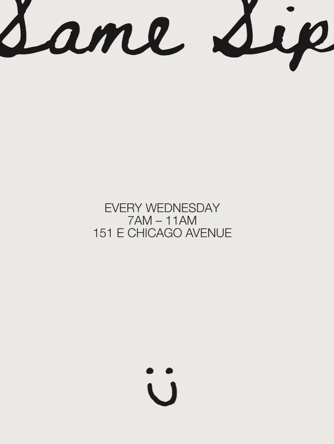 Wednesday&rsquo;s, 151 E Chicago, stop by! 

#chicago #coffee #smallbusiness