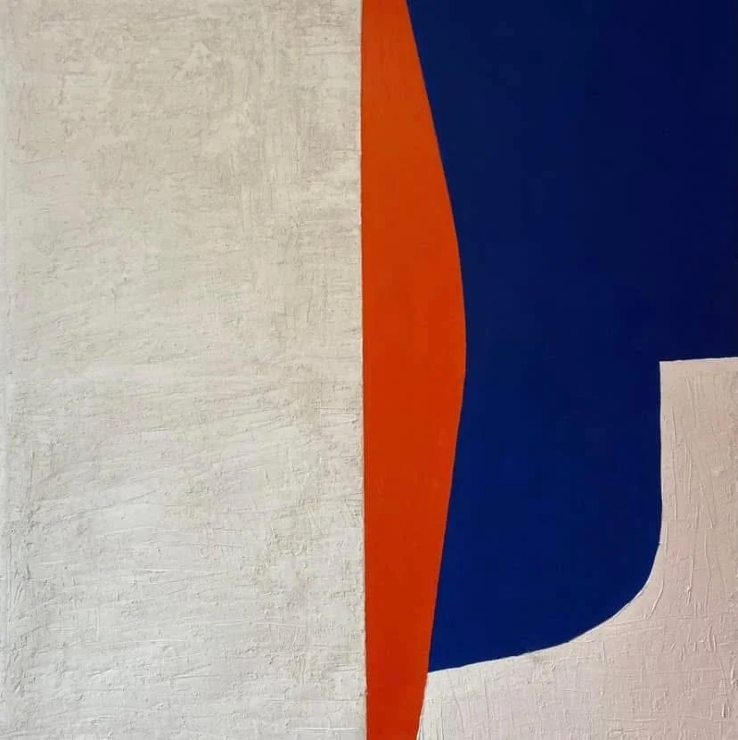 'New World' mixed media and oil on canvas 100cm x 90cm