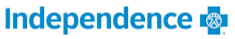 Independence Blue Cross logo with blue text and a cross symbol