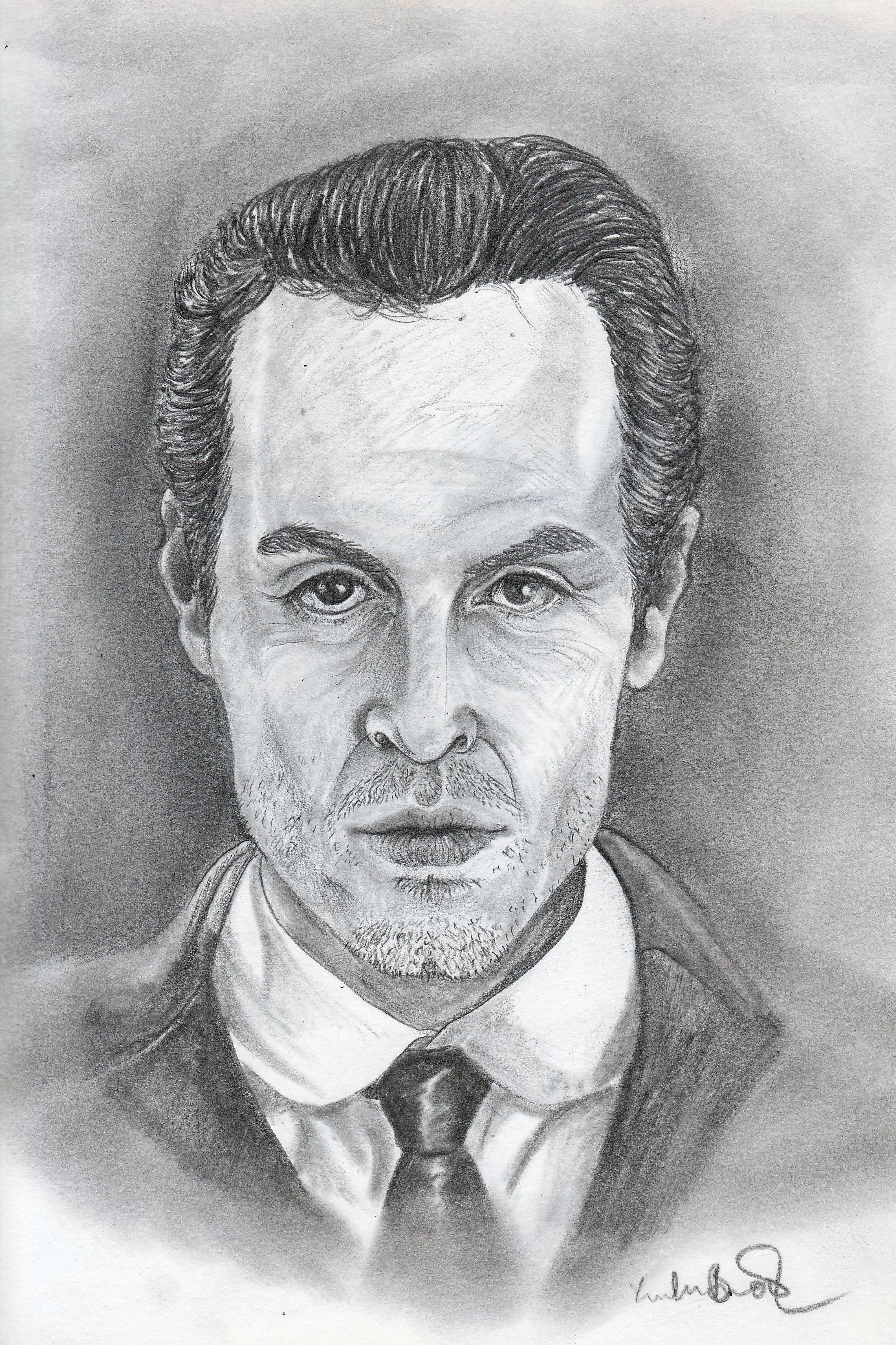 2009 - a graphite drawing of Andrew Scott