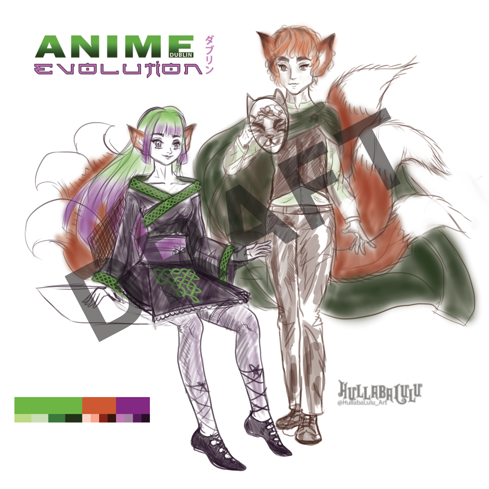 Initial mascot design sketch