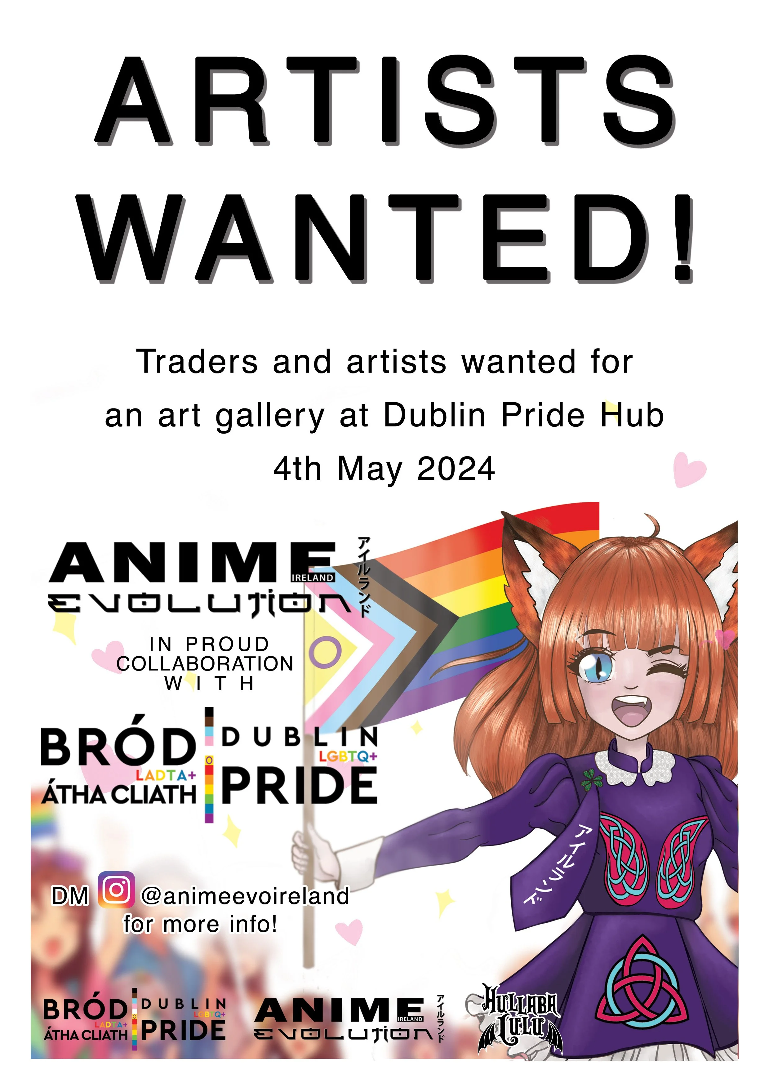 Design for an art gallery event in collaboration with Dublin Pride