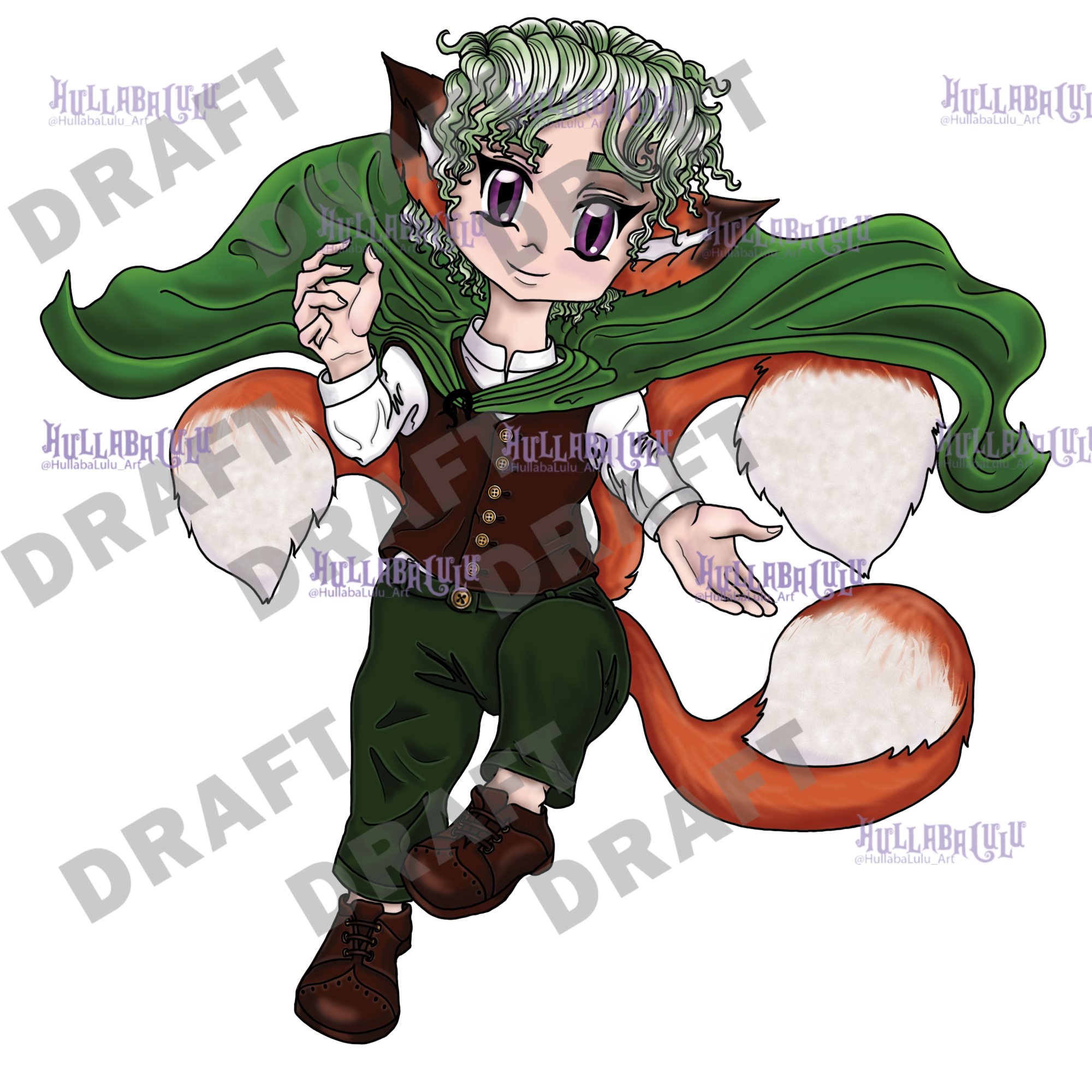Potential mascot, male, wearing traditional Irish clothing