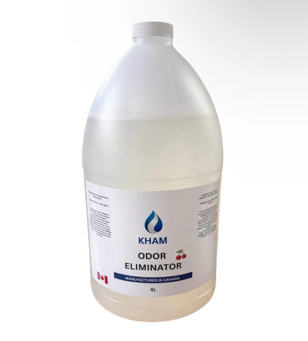 Stop covering odors.
Eliminate them &mdash; then enjoy the cherry freshness 🍒

KHAM Odor Eliminator works in mop buckets and spray bottles for powerful cleaning with a scent people actually like.
