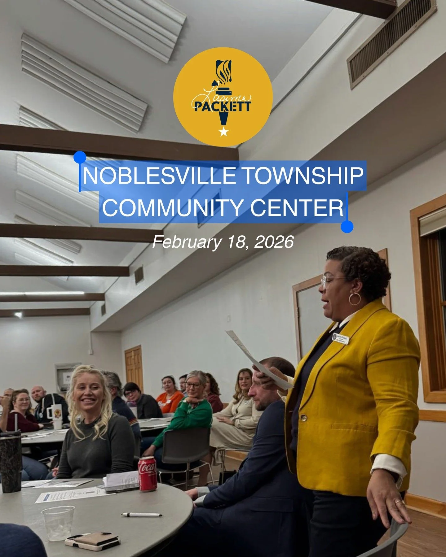 @lasimapackett attended the Candidate Meet &amp; Greet at the Noblesville Township Community Center on Wednesday, where she addressed attendees and shared more about her background and vision for District 31.

Drawing from over 20 years of military a