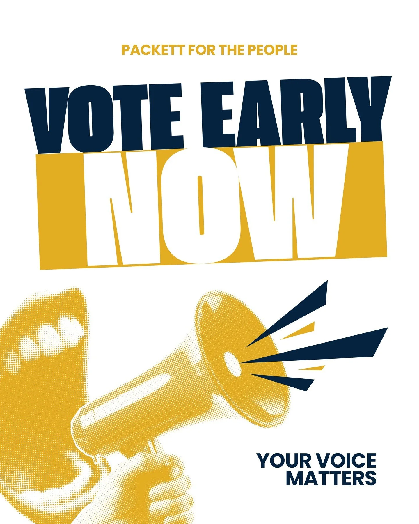Early voting starts NOW 🗳️✨
Your voice matters&mdash;make it count today, tomorrow, and every election 💪

Don&rsquo;t wait. Don&rsquo;t miss it. Show up and be heard.

#VoteNow #EarlyVoting #YourVoiceMatters #CivicEngagement #MakeAnImpact #Election