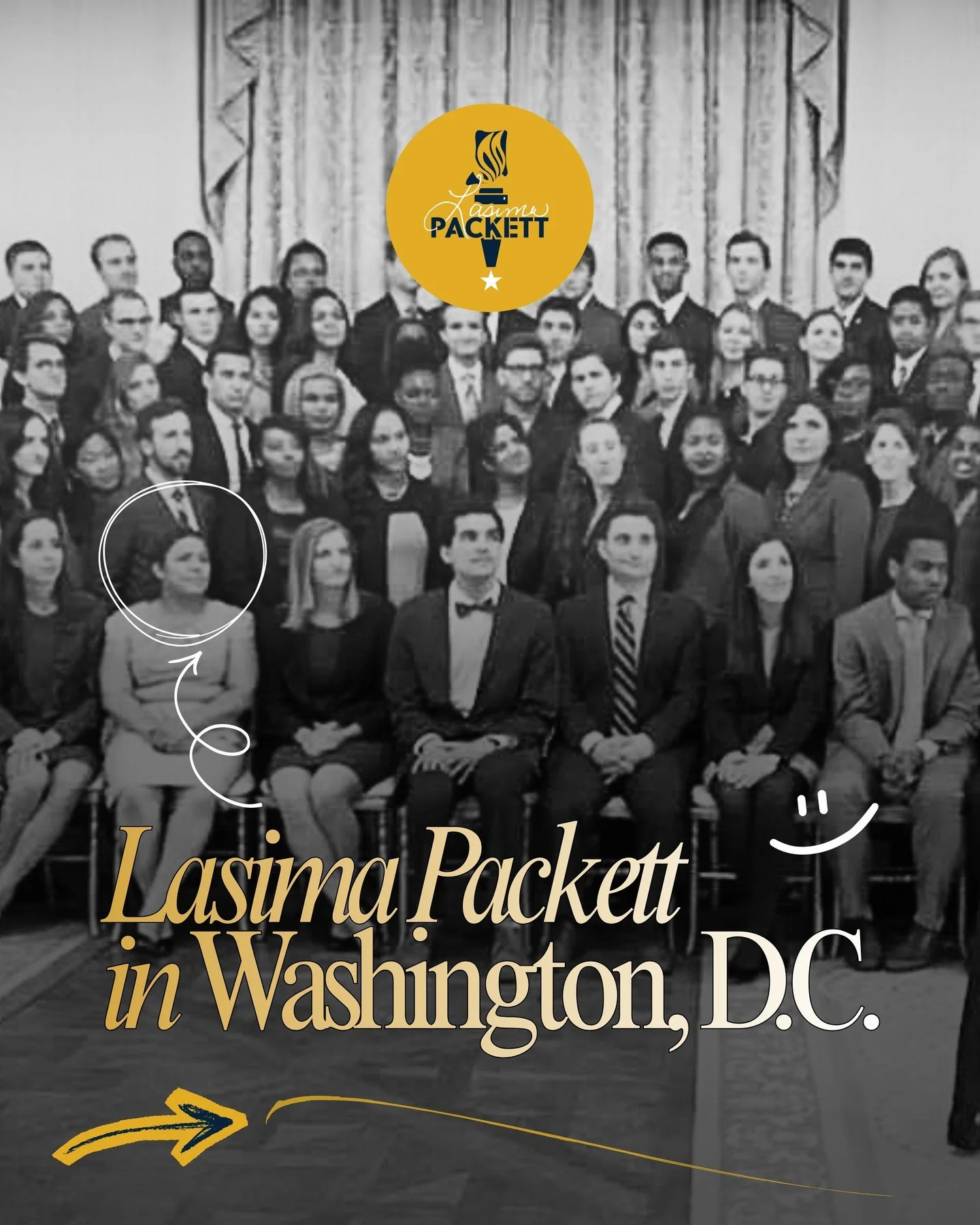 Ten years ago, Lasima Packett had the honor of serving as a White House Intern during President Barack Obama's administration 🇺🇸&mdash;an experience that helped shape her lifelong commitment to public service. As part of the Spring 2016 class, she 