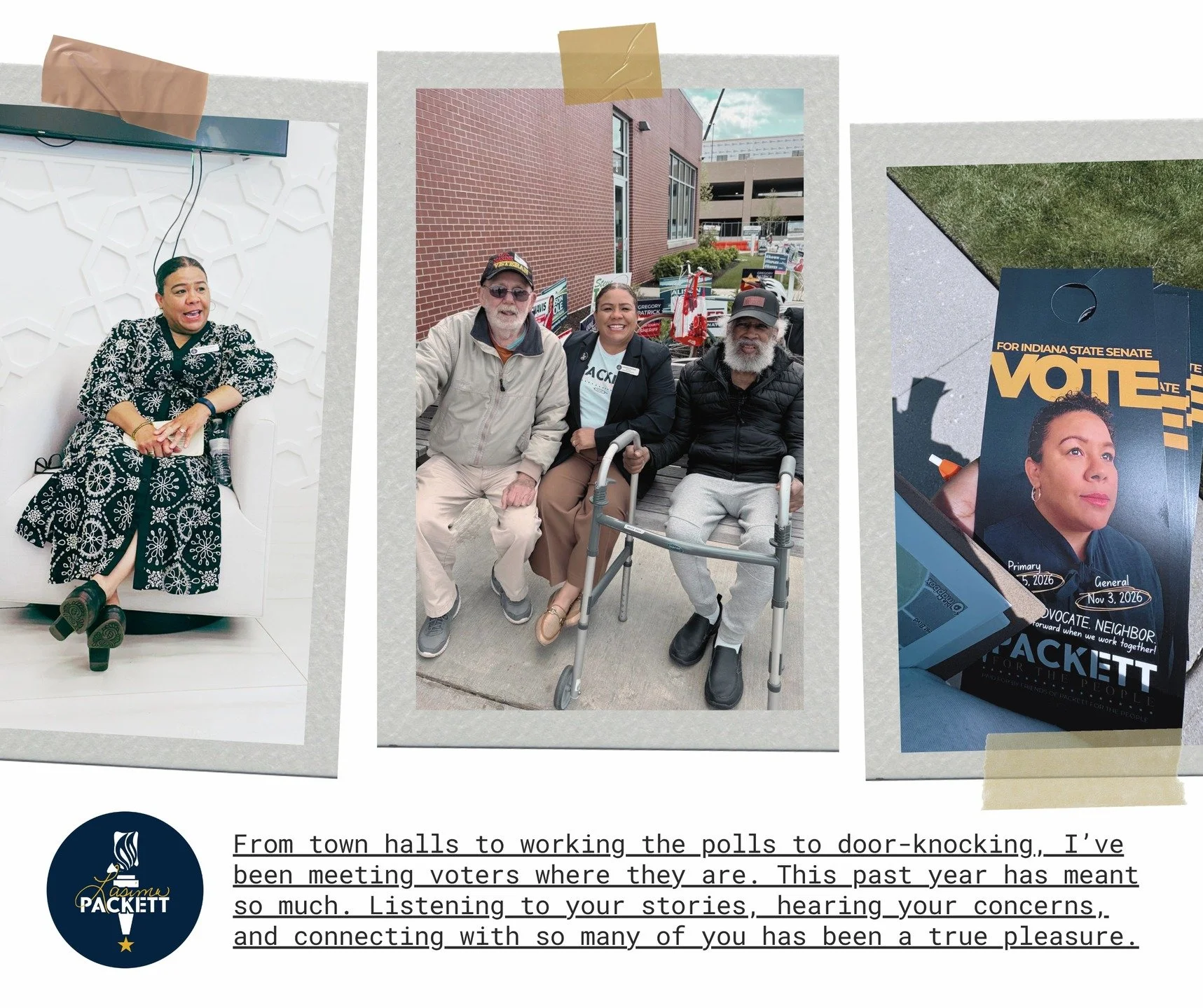 Connecting with our community has been at the heart of this journey. From town halls to working the polls to knocking on doors, we&rsquo;ve met voters where they are&mdash;listening, learning, and building real connections. 🗳️🤝

This past year has 