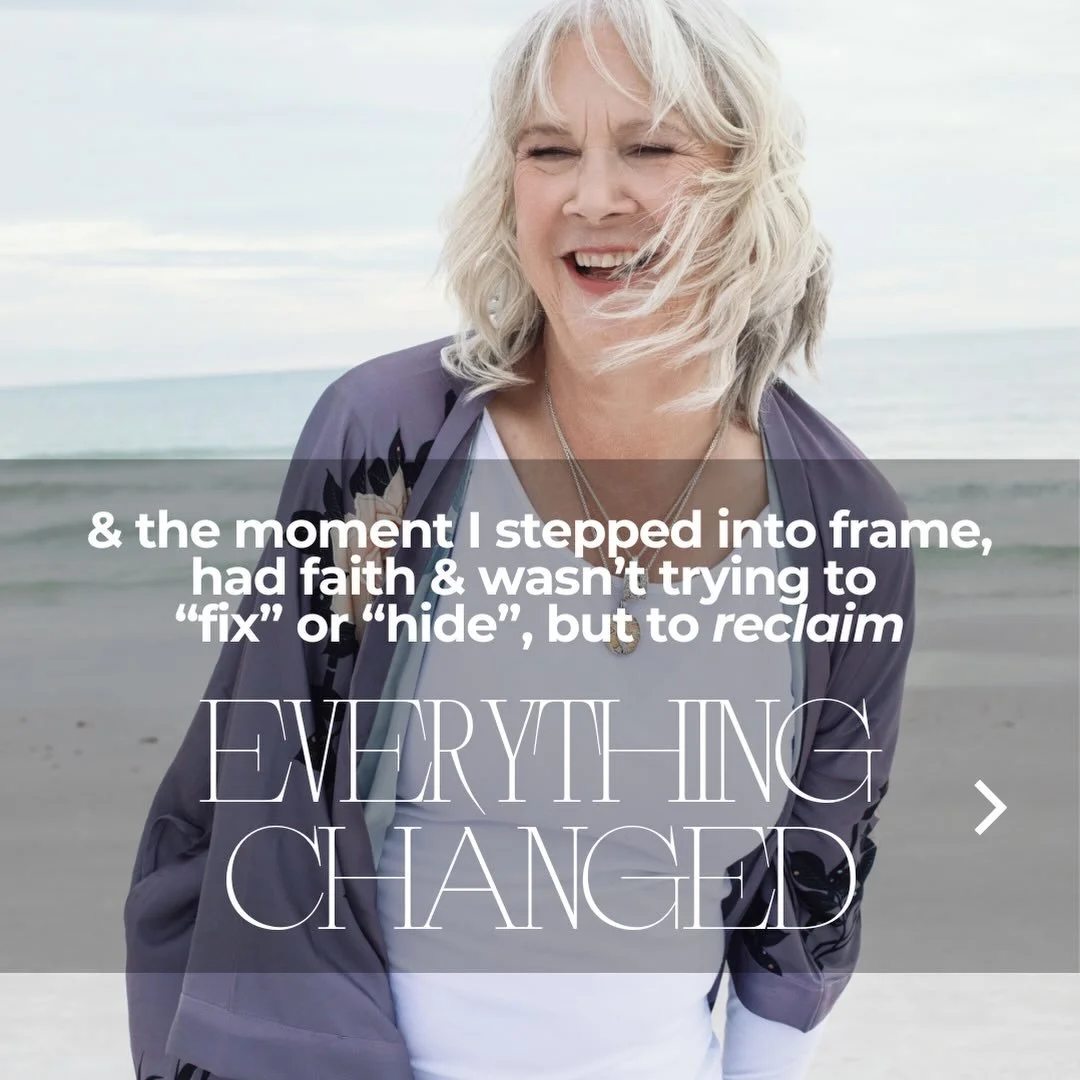 For 25 years I stood behind the camera telling other people&rsquo;s stories.

Then I realized&hellip; I was never in the frame.

Stepping in front of the camera reminded me how powerful it is to truly be seen &mdash; and that&rsquo;s exactly what I w