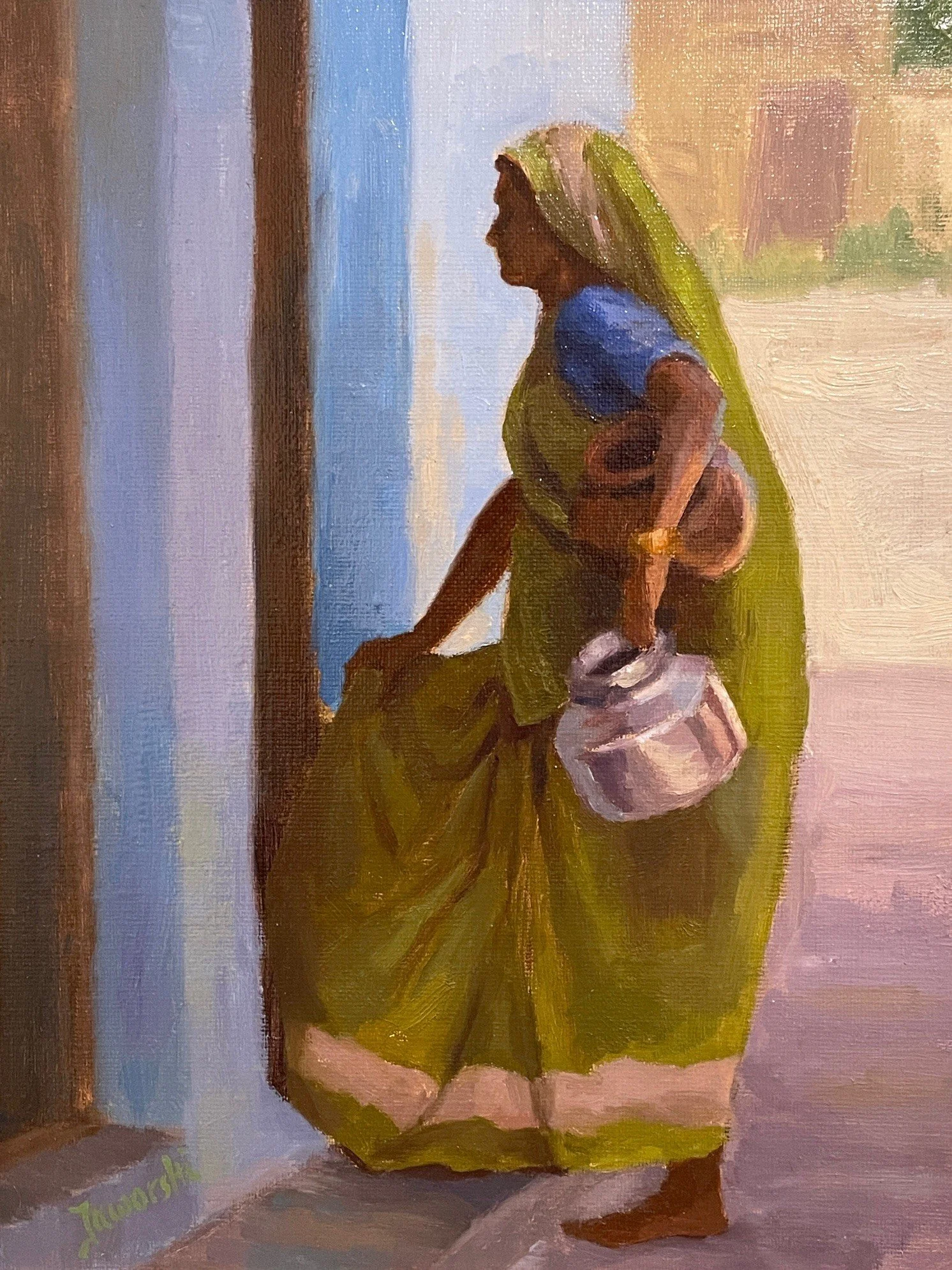 Conversation  at the Doorway 