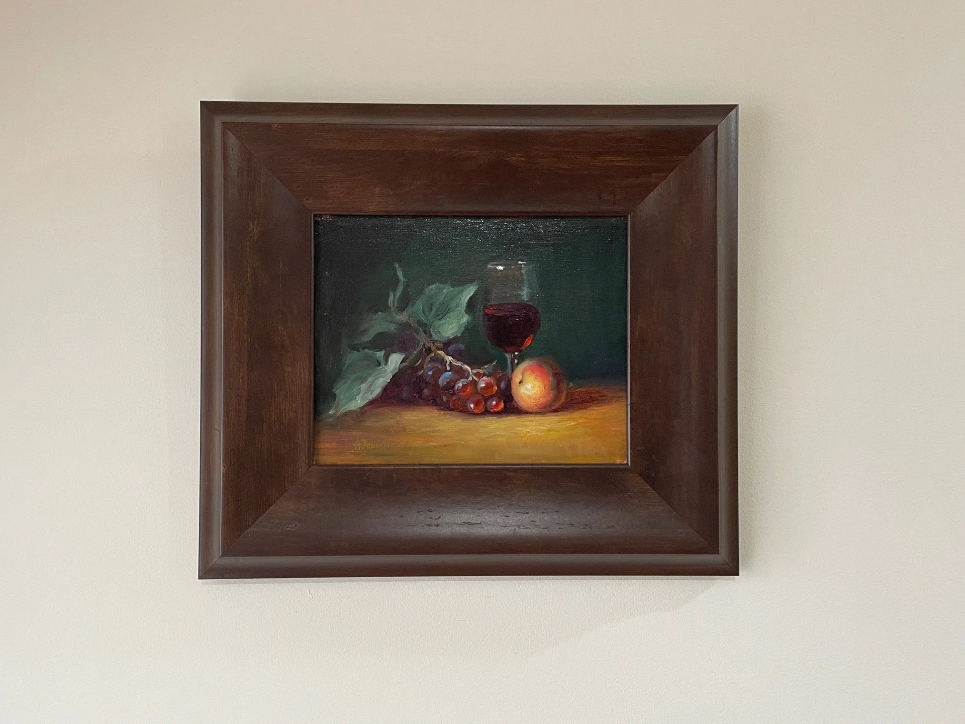 Wine and Grapes framed.jpg