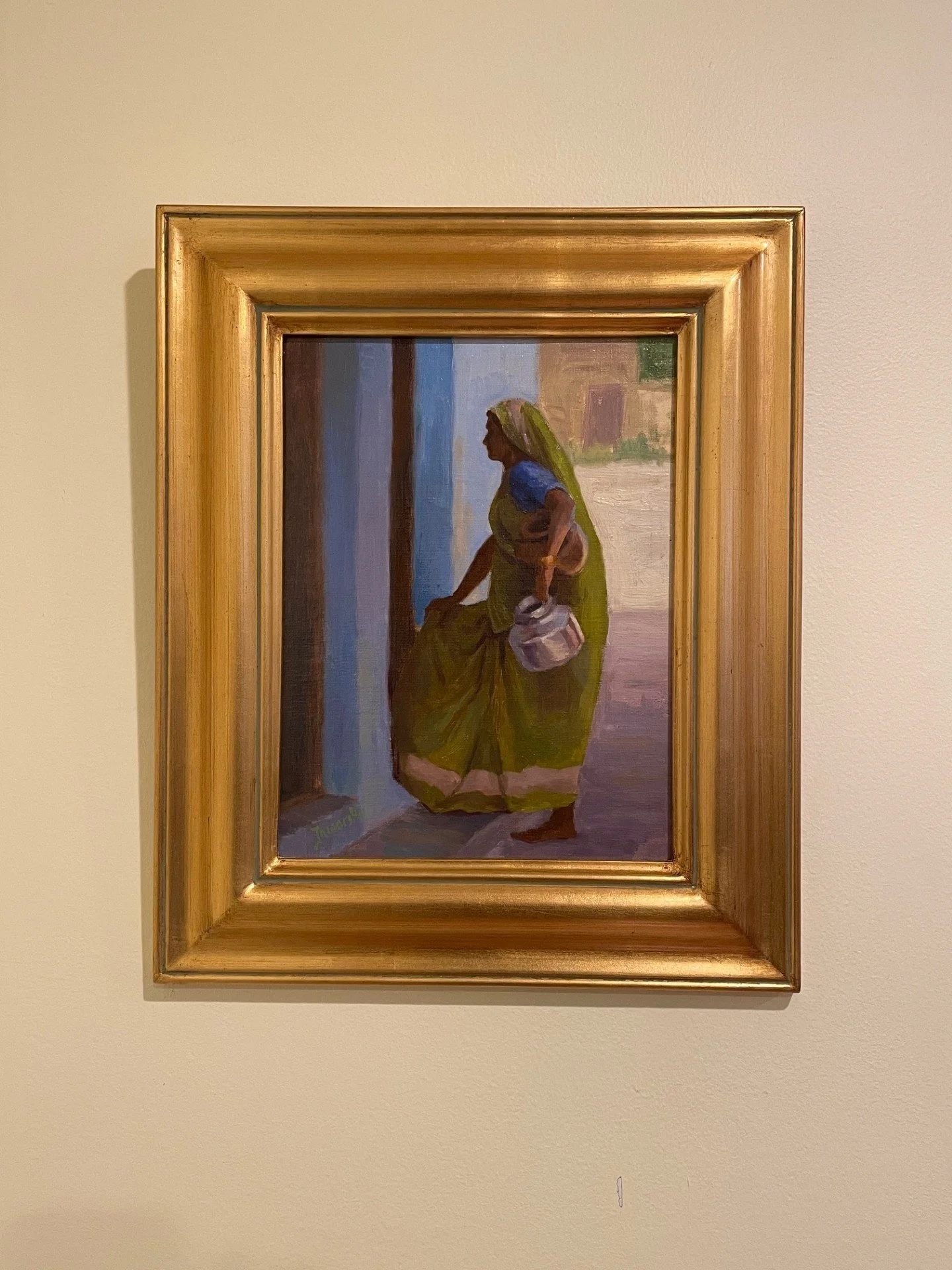 Converstion at the Doorstep framed.jpg