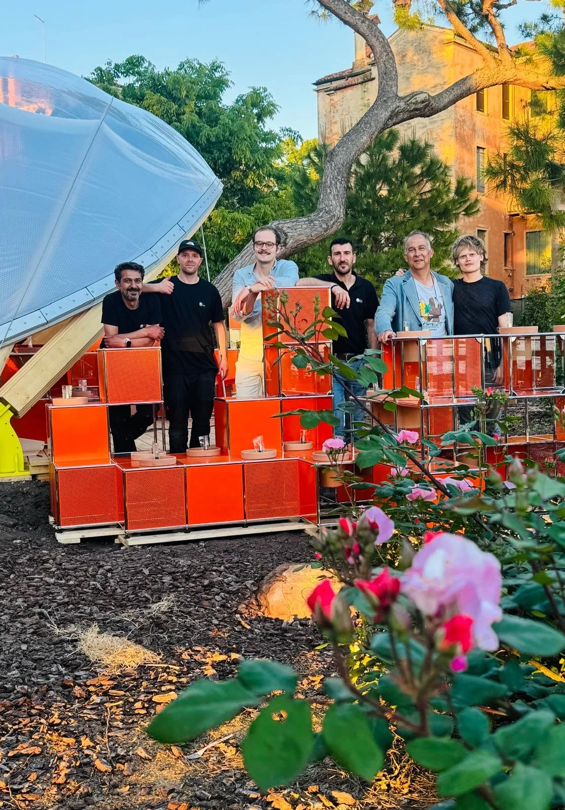 USM team, Soren Winistorfer, Enric Ruiz-Geli, and Adler Dills 