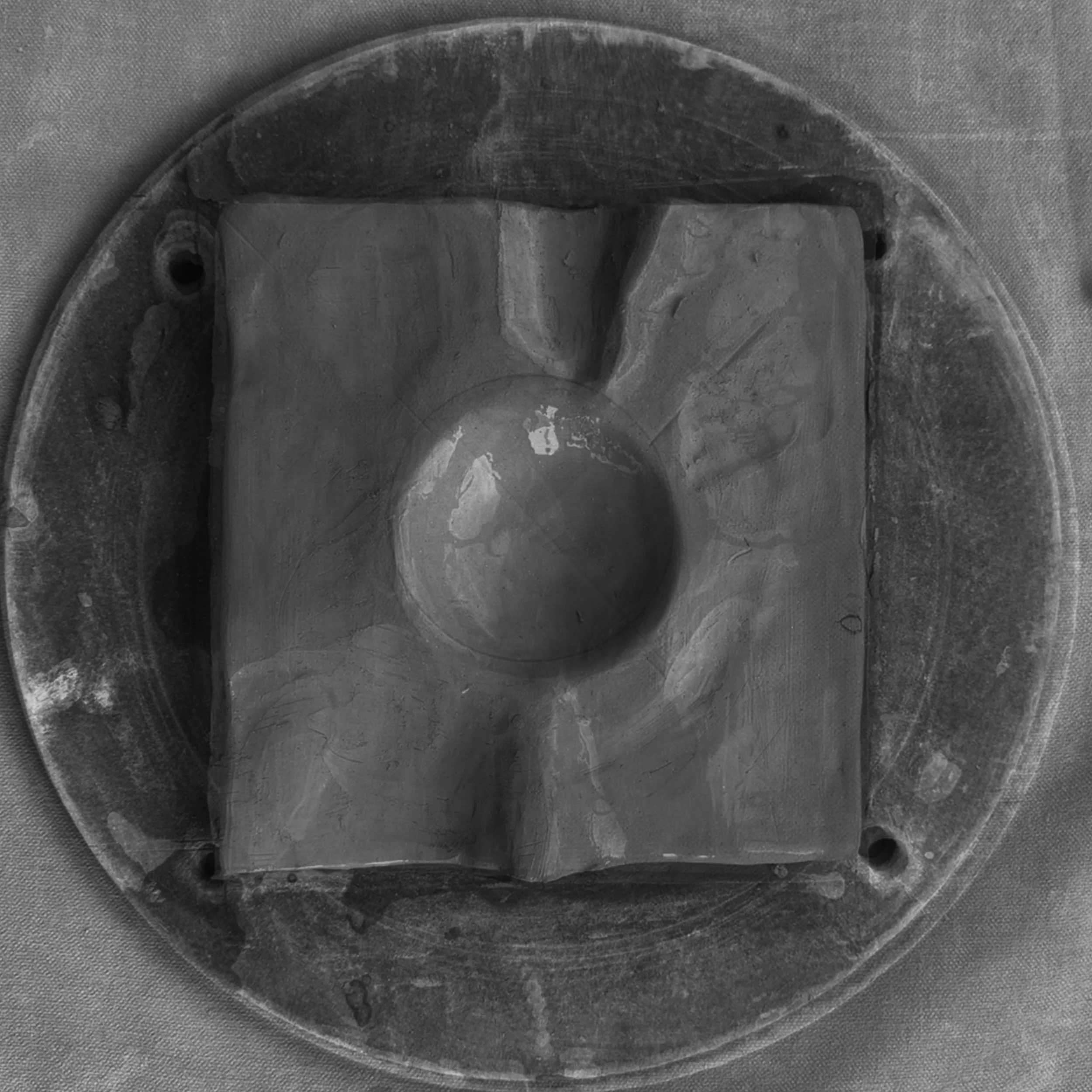 Carving the ceramic positive