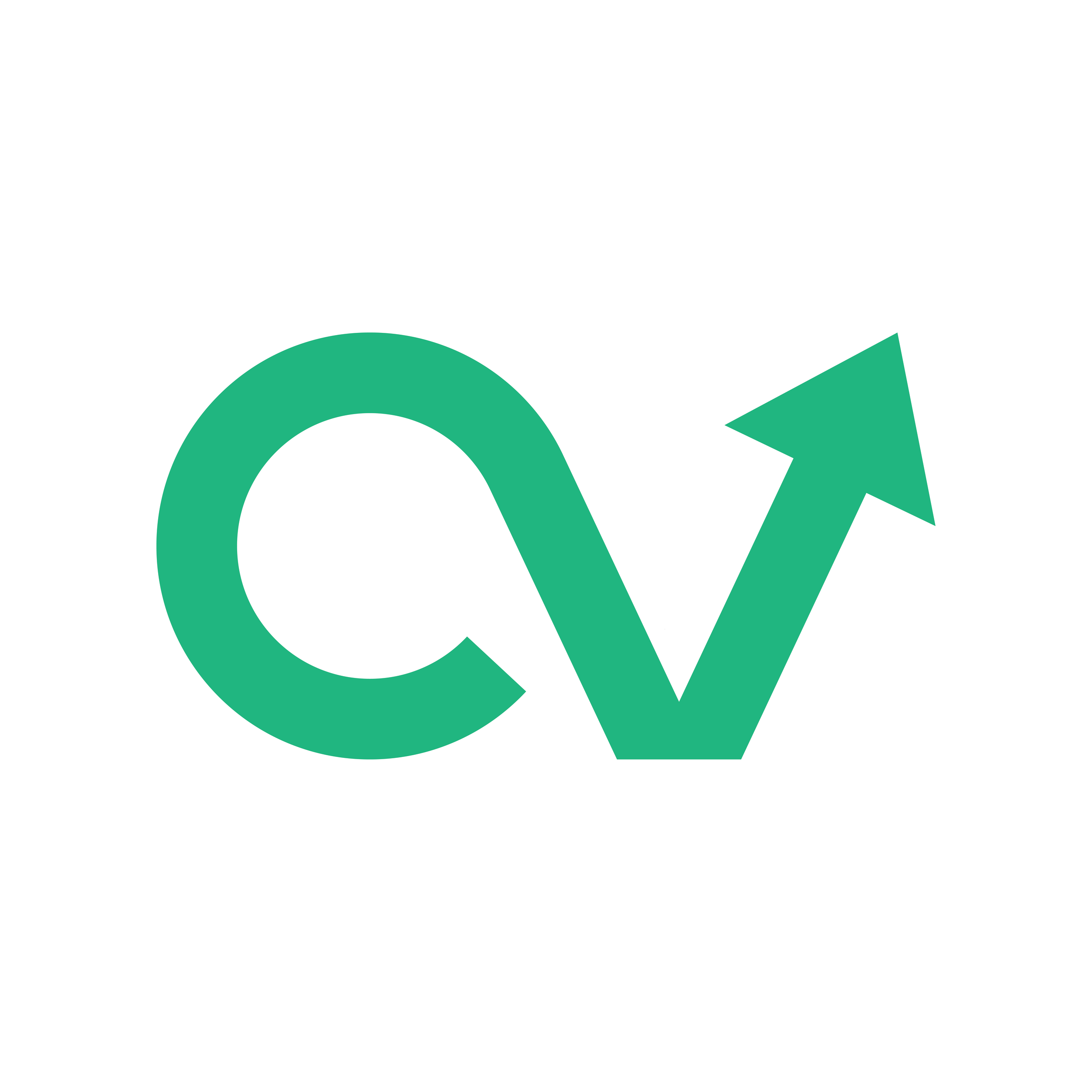 Green logo with a stylized letter 'C' and an arrow forming the letter 'V' pointing upward.