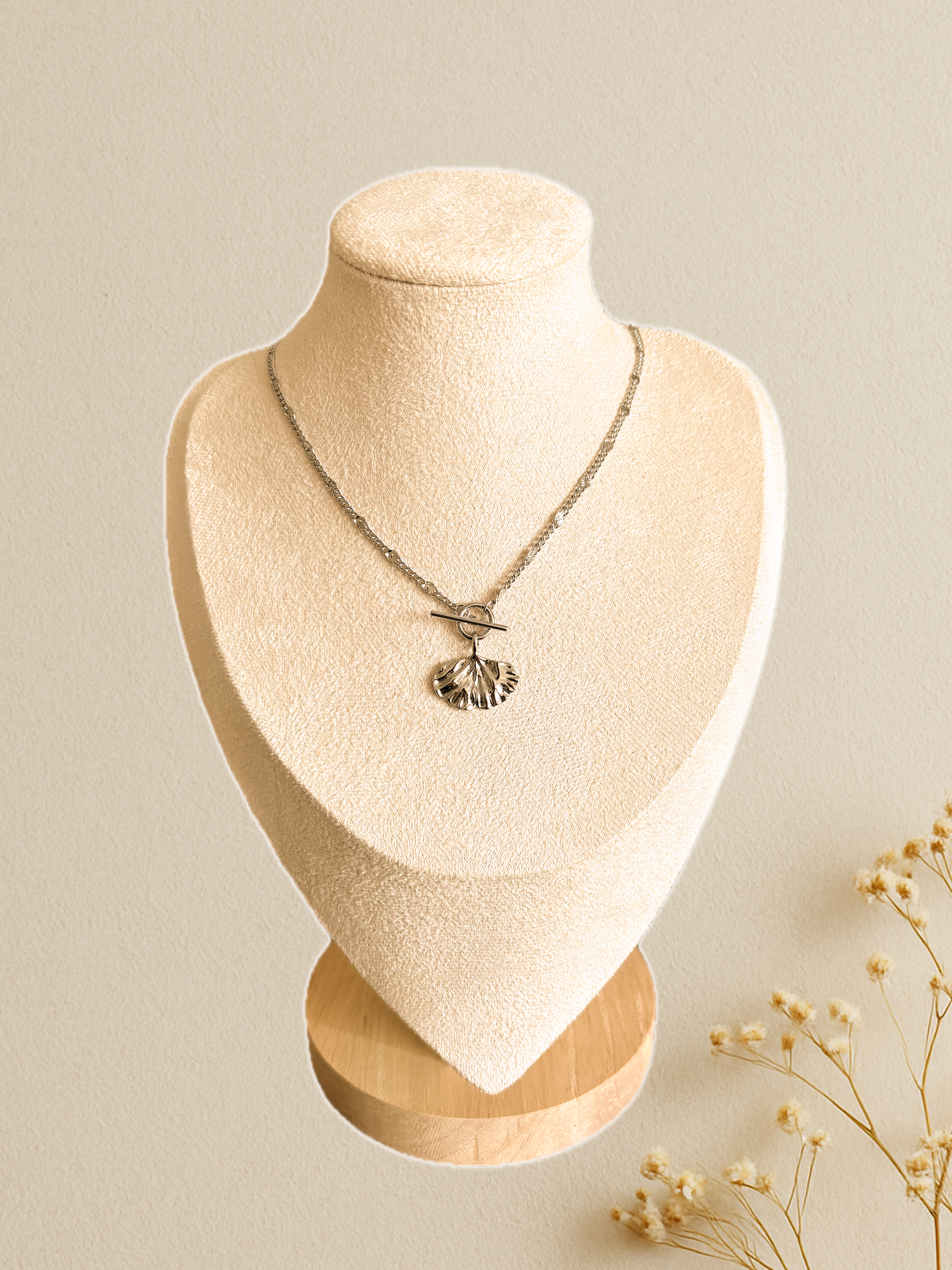 collier acier inoxydable doré bijou cadeau femme bijoux petit prix résiste à l'eau