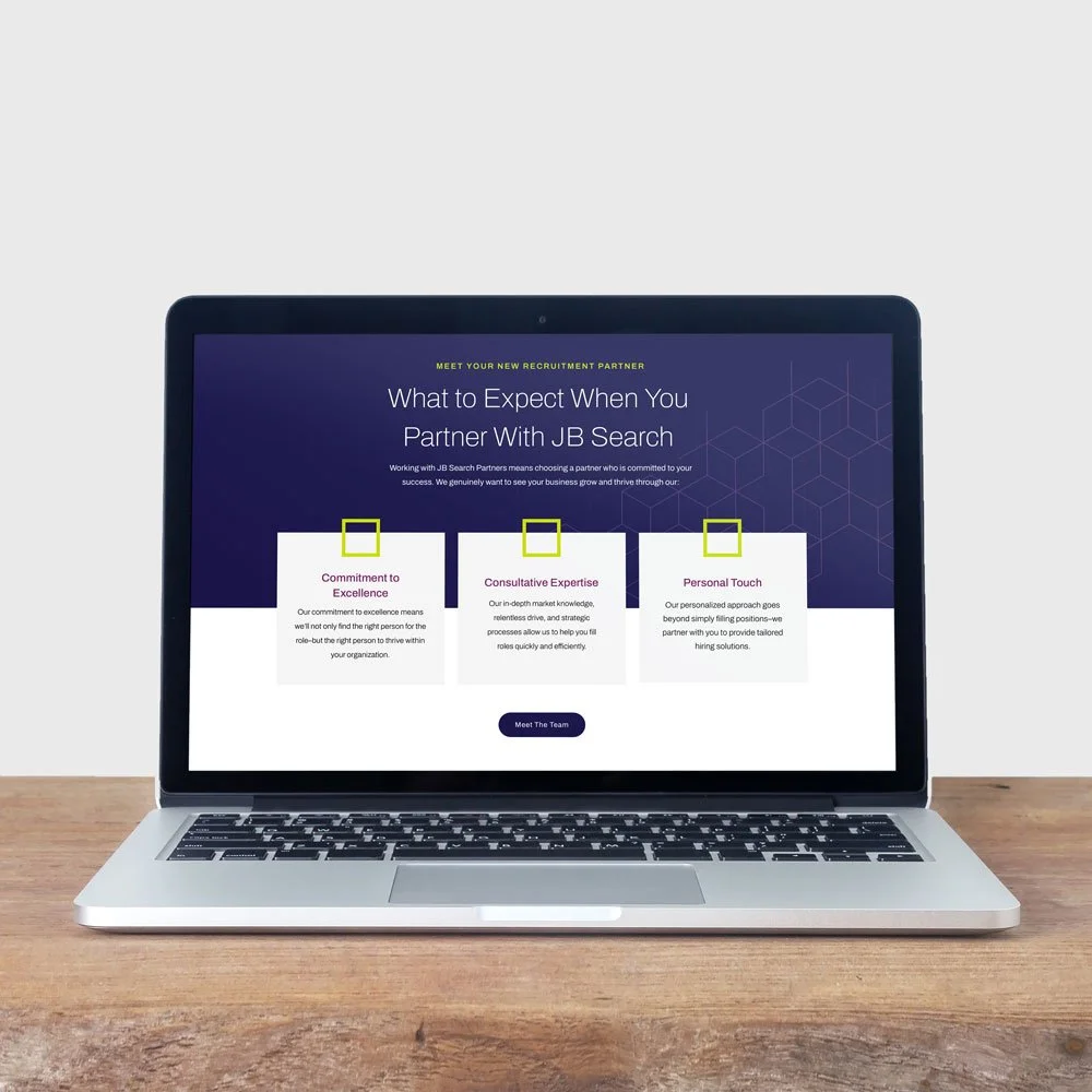 JB Search Partners webpage
