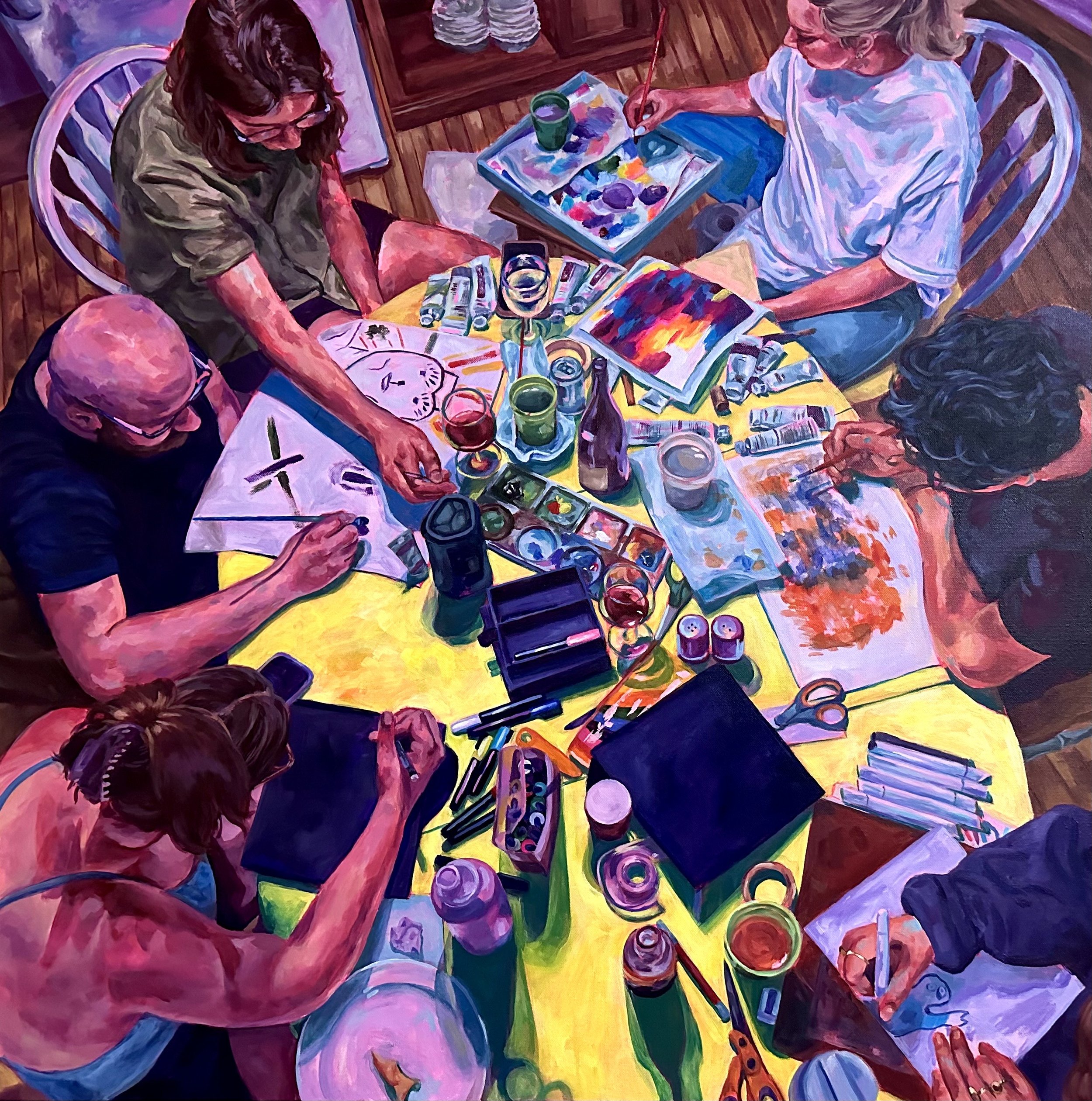 Make Something, 2024,
acrylic on canvas
36 x 36 in