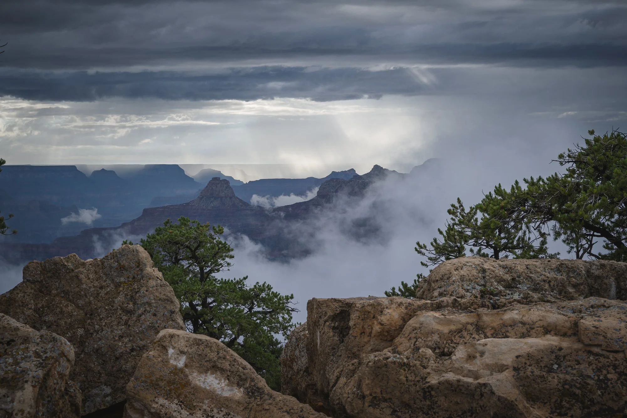 Moody Weather, Cape Royal, Grand Canyon National Park, Arizona