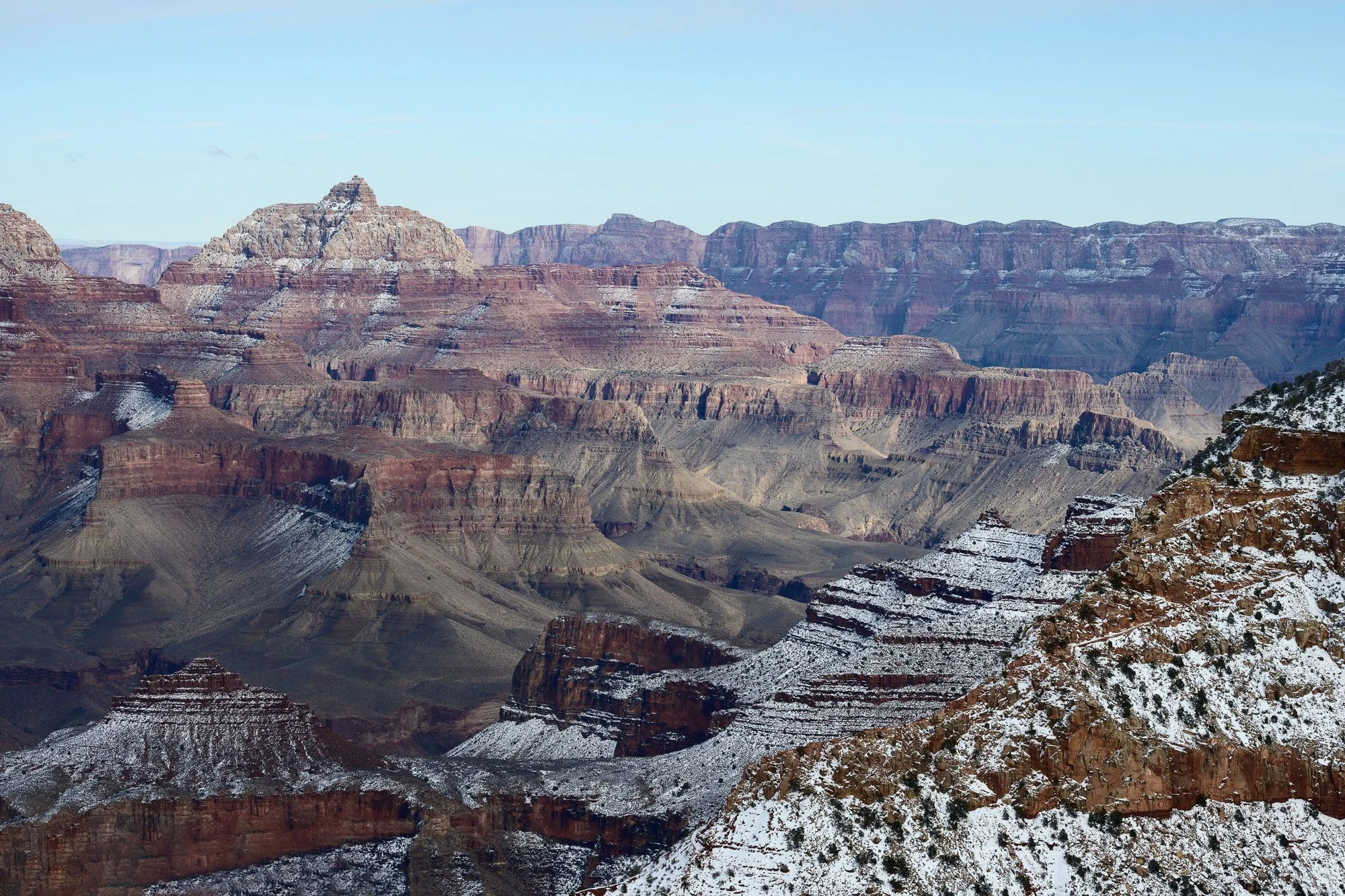 winter, snow, Grand Canyon National Park, Arizona