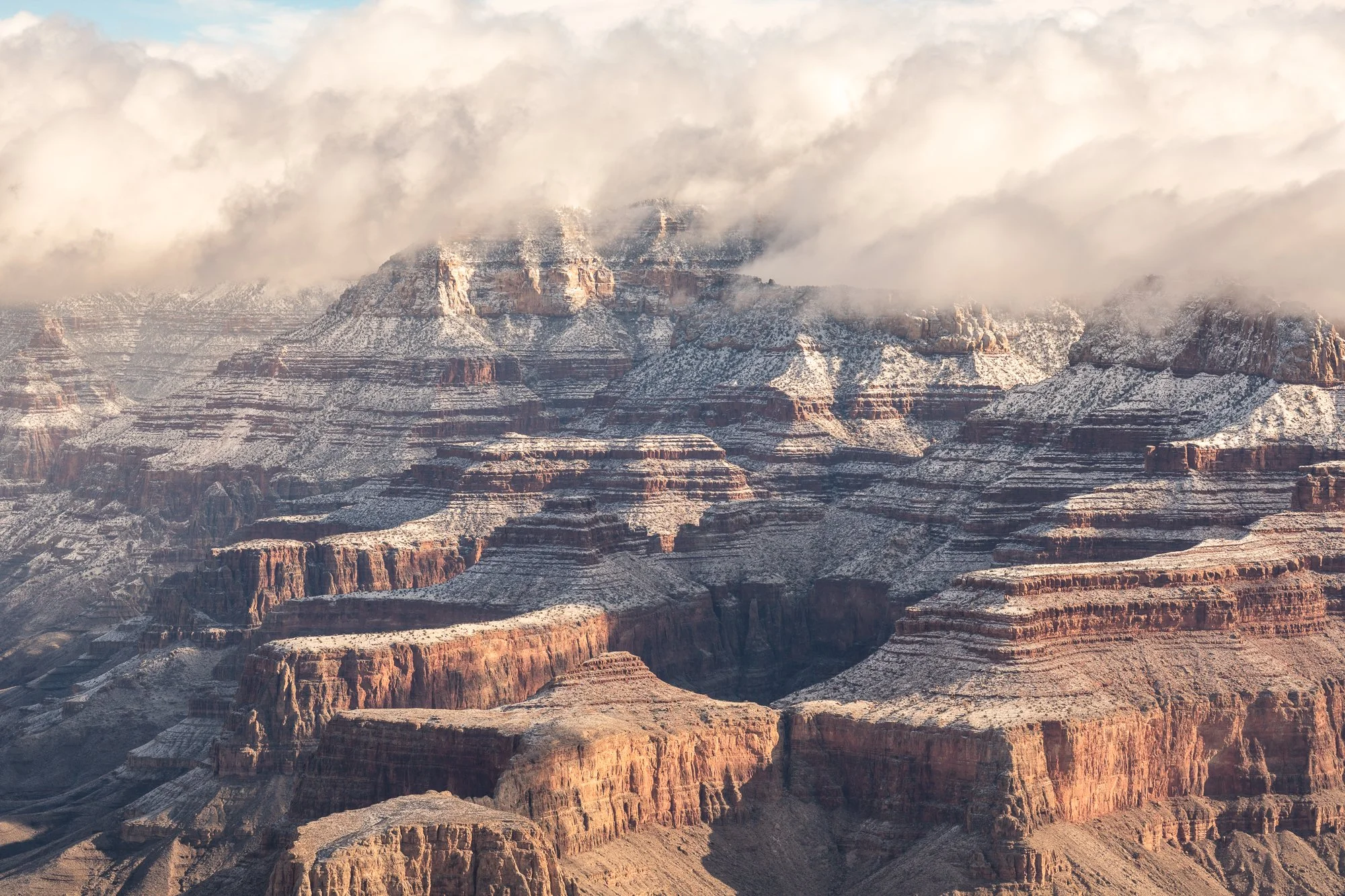 winter, snow, Grand Canyon National Park, Arizona