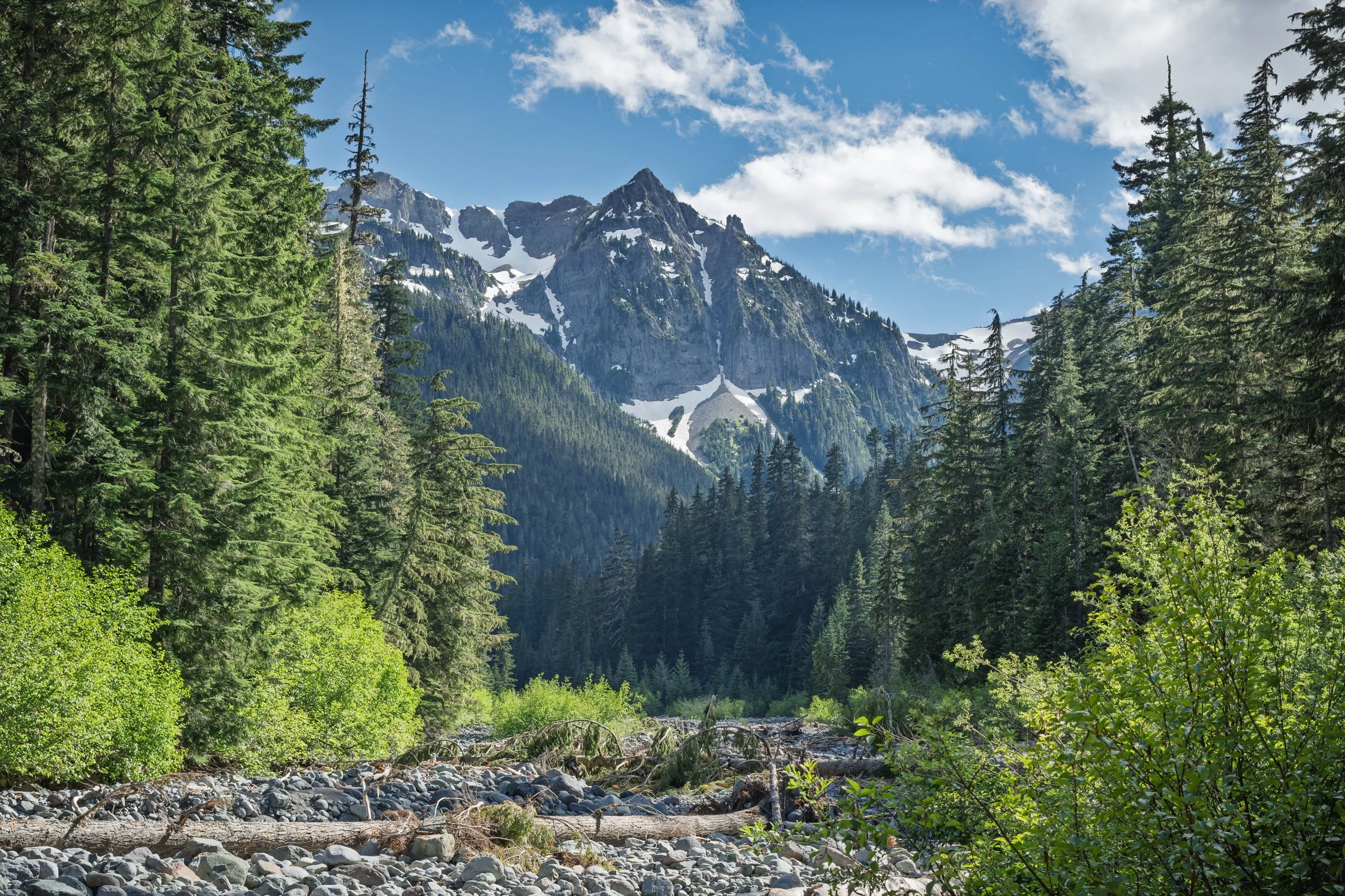 Cowitz Chimney and Frying Pan Creek, Washington in Mt. Rainier National Park