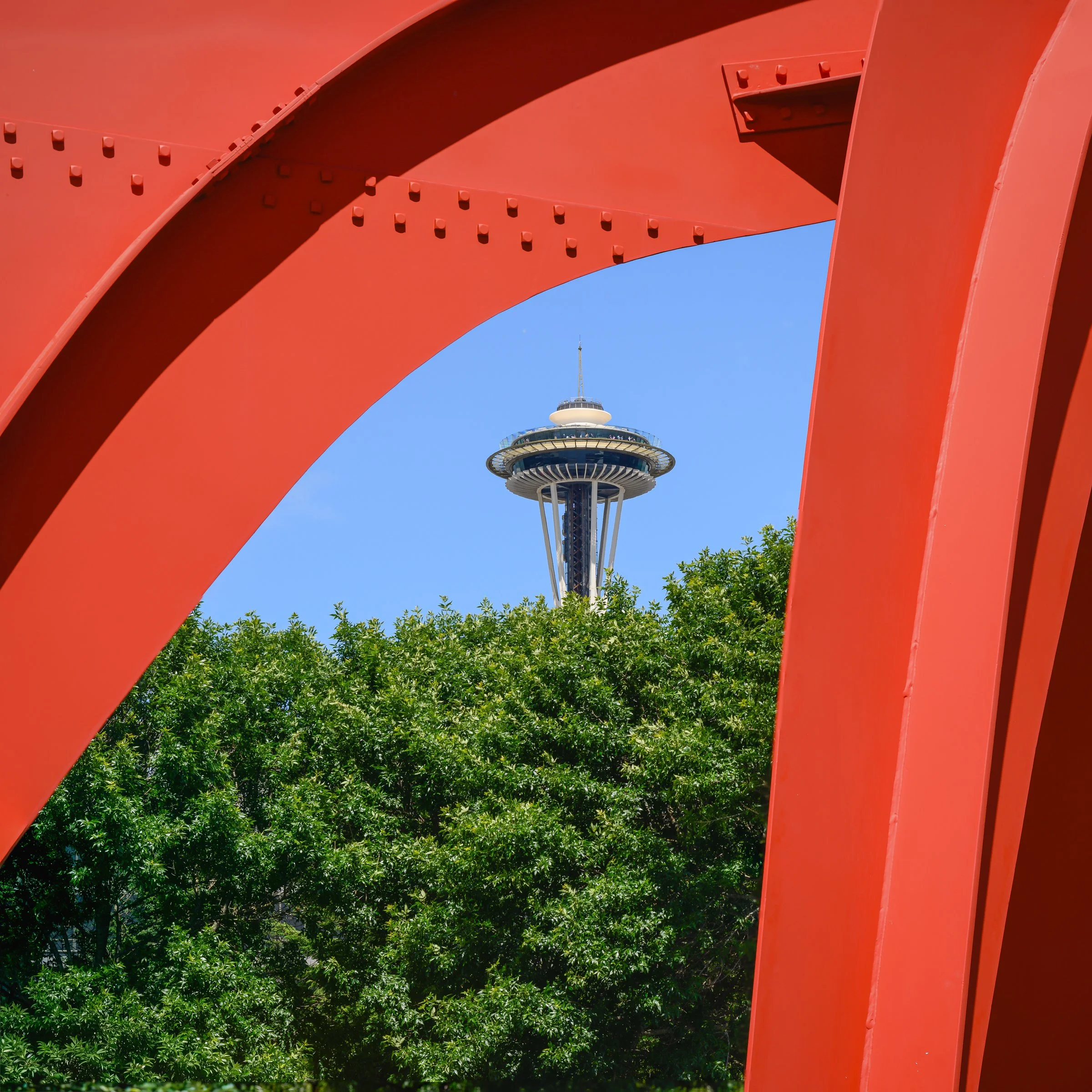The Space Needle from Seattle's Sculpture Park