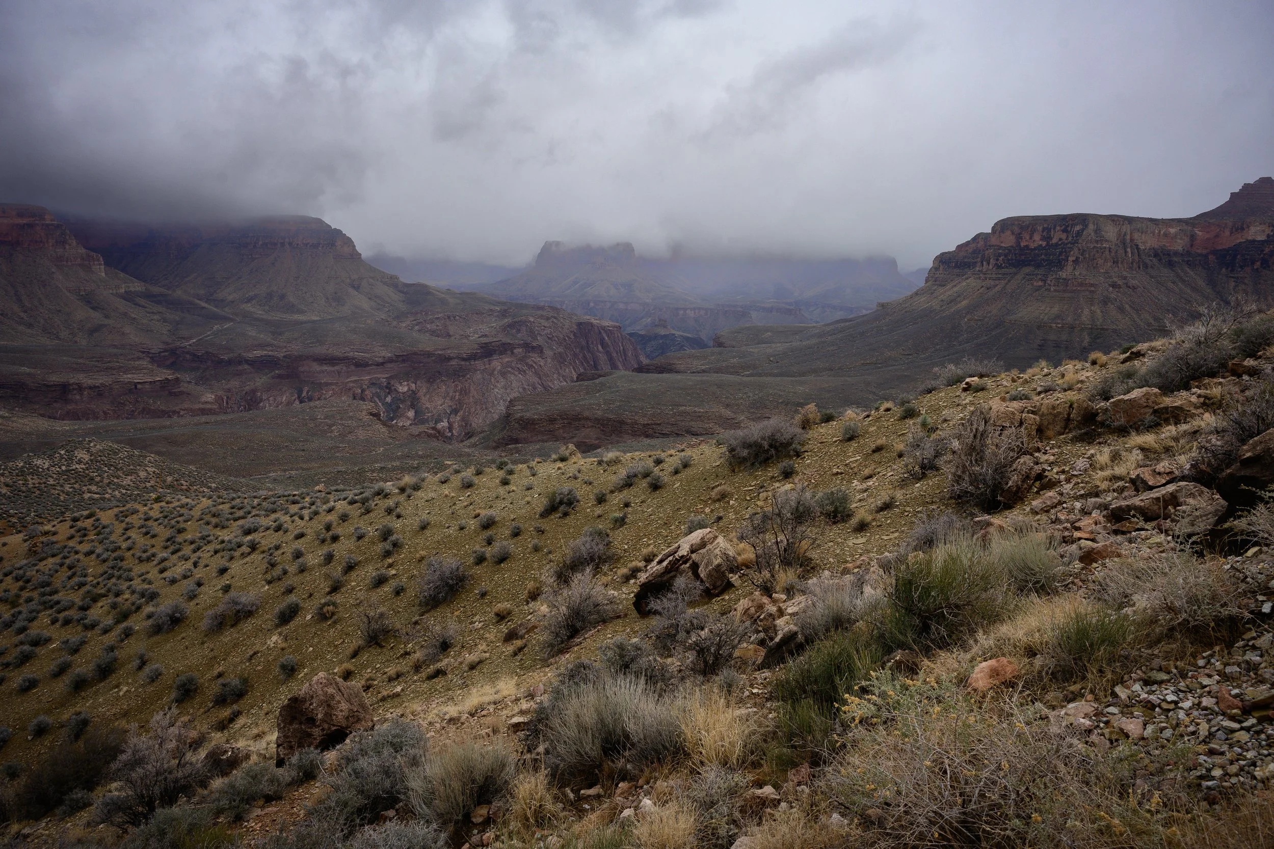 Winter, South Kaibab Trail, Grand Canyon, Arizona