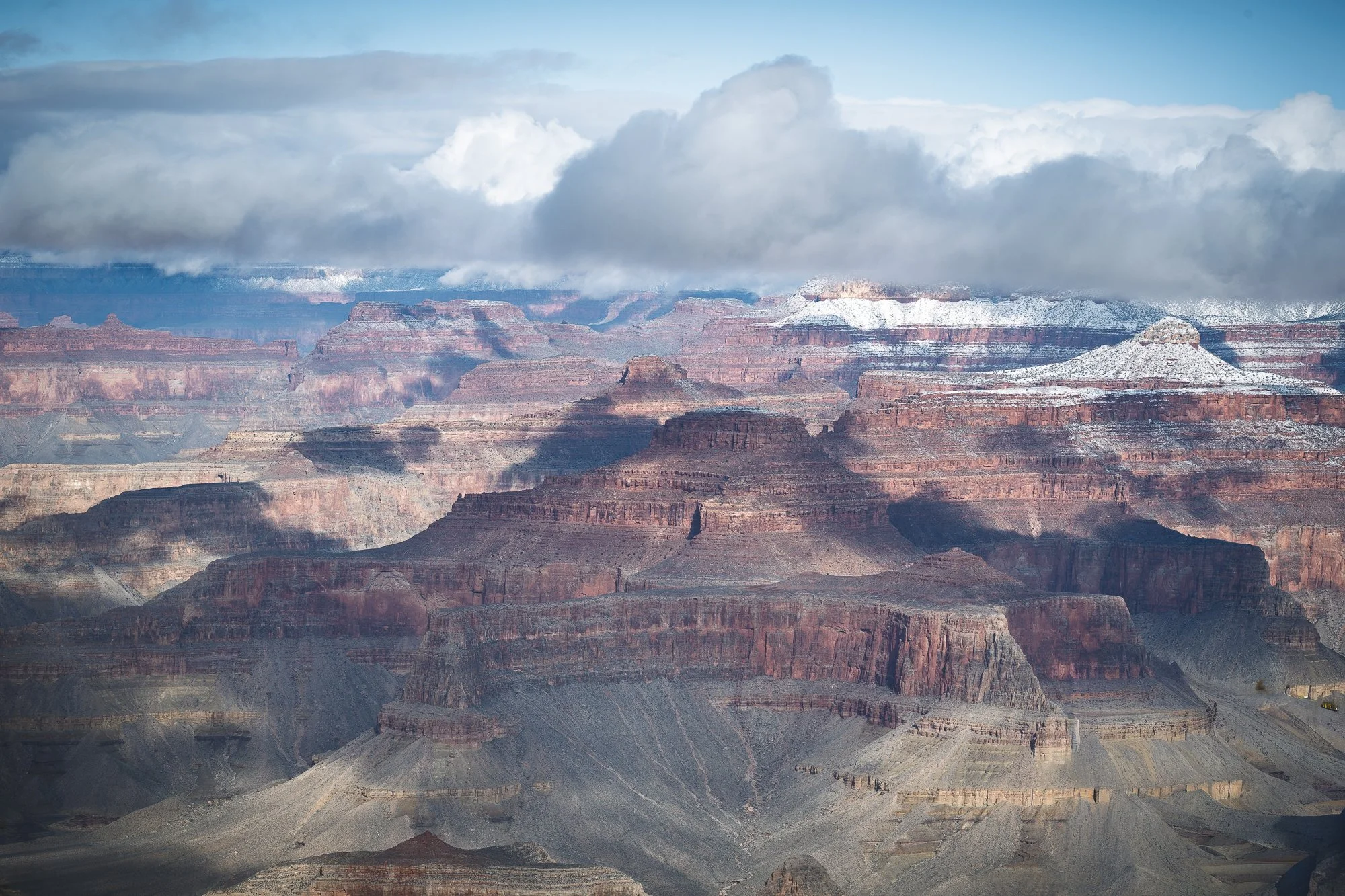 winter, snow, Grand Canyon National Park, Arizona