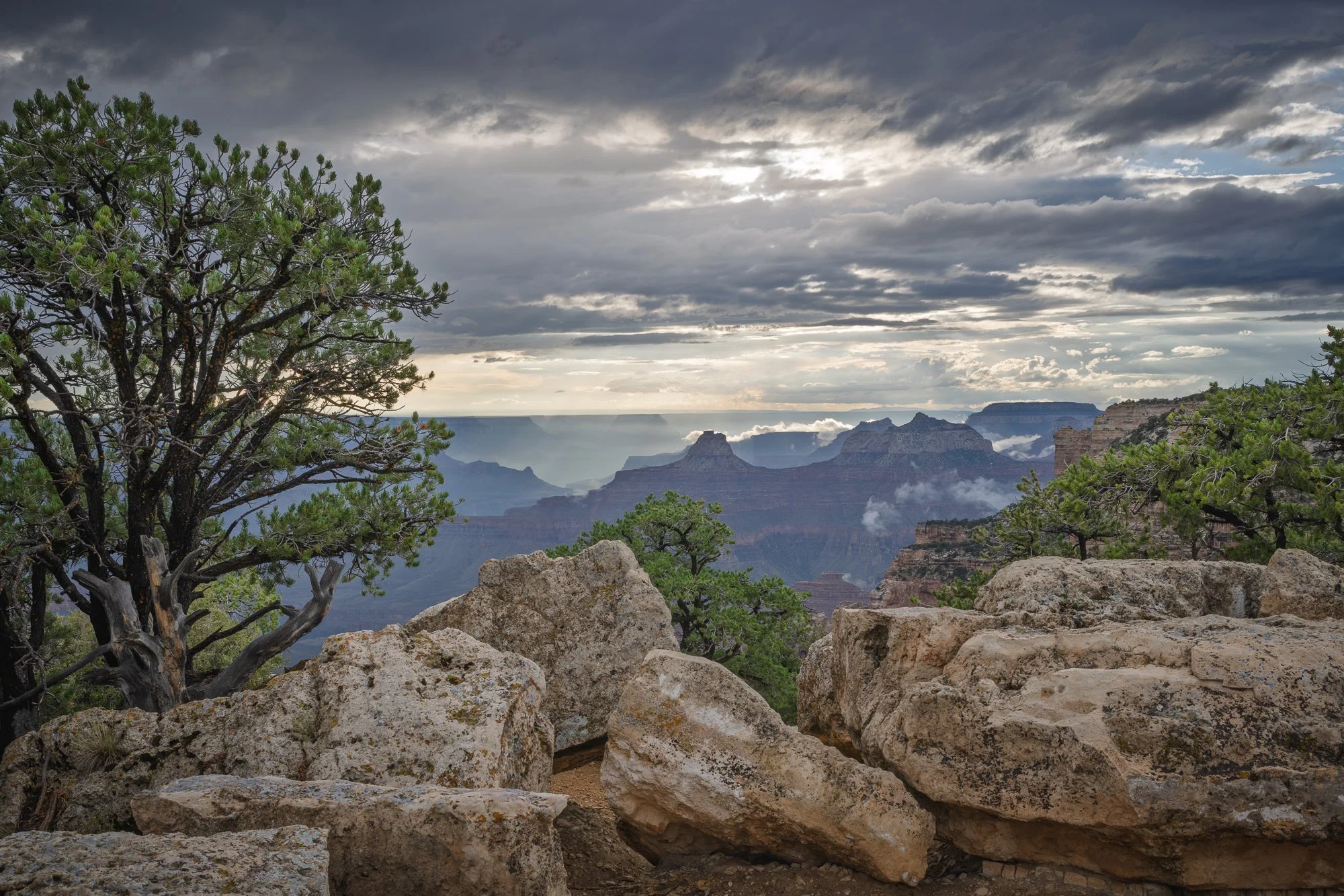 Moody Weather, Cape Royal, Grand Canyon National Park, Arizona