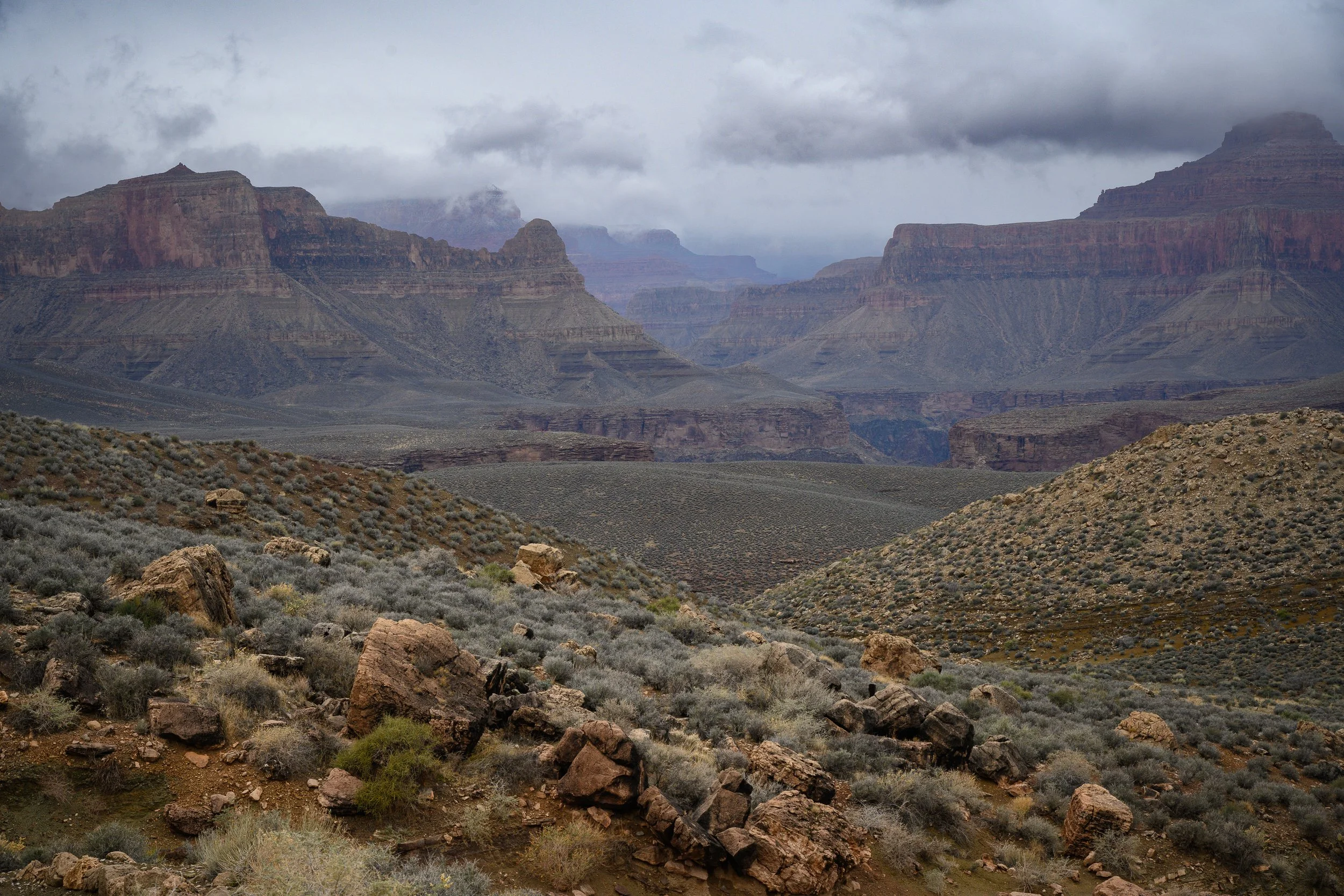 Winter, Tonto Trail, Grand Canyon, Arizona
