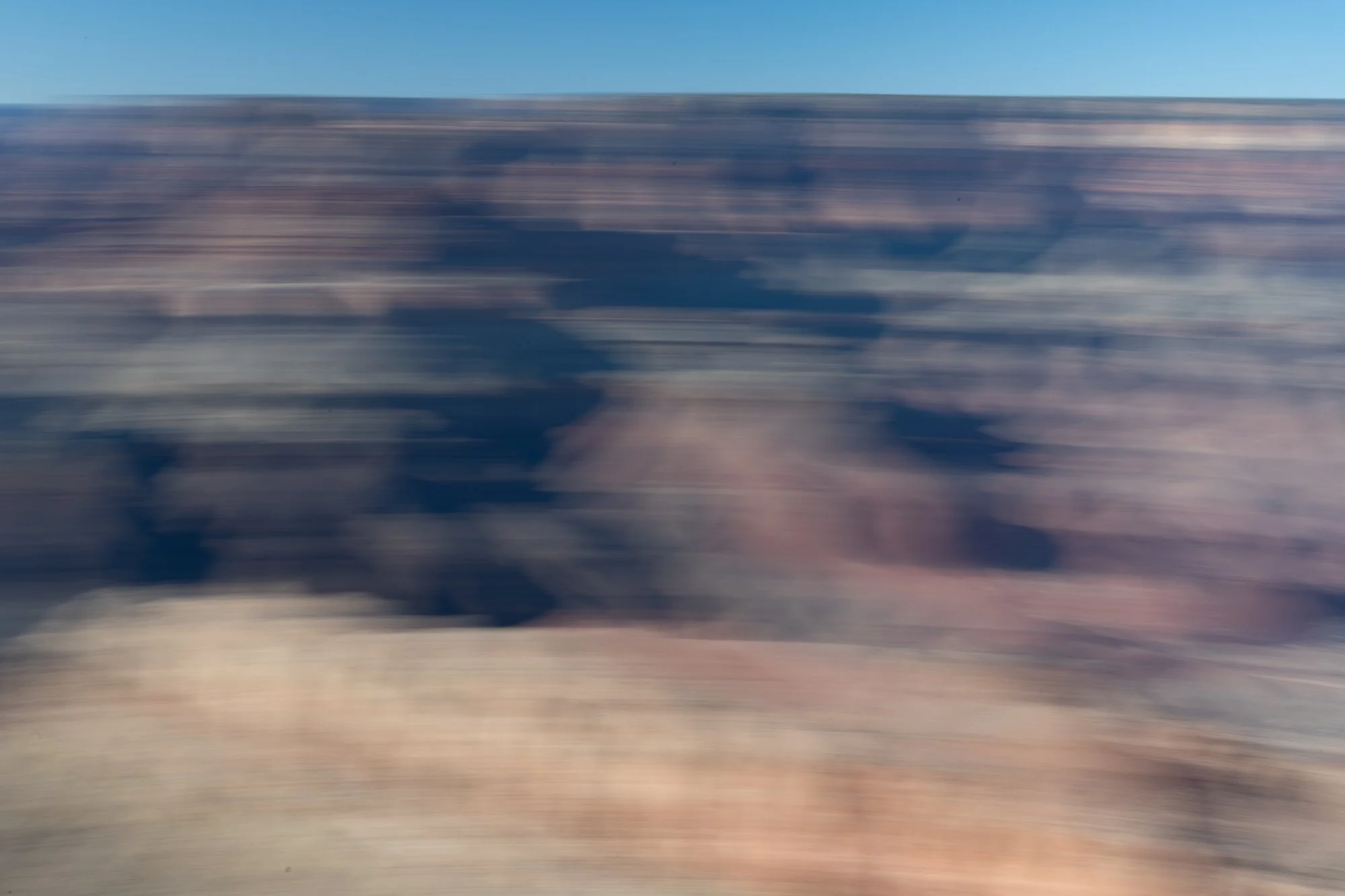 ICM, Intentional Camera Movement, Grand Canyon National Park, Arizona