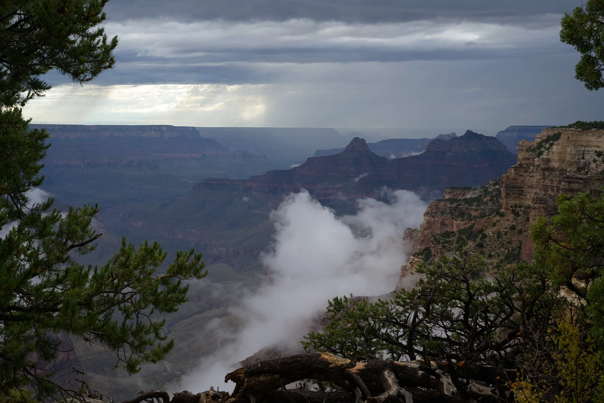 Moody Weather, Cape Royal, Grand Canyon National Park, Arizona